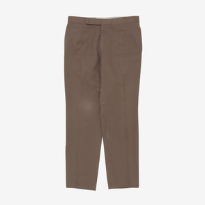 Linen Blend Pleated Trousers (32W x 28.5L)