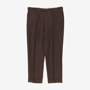 Linen Flat Front Trousers (36W x 28L)