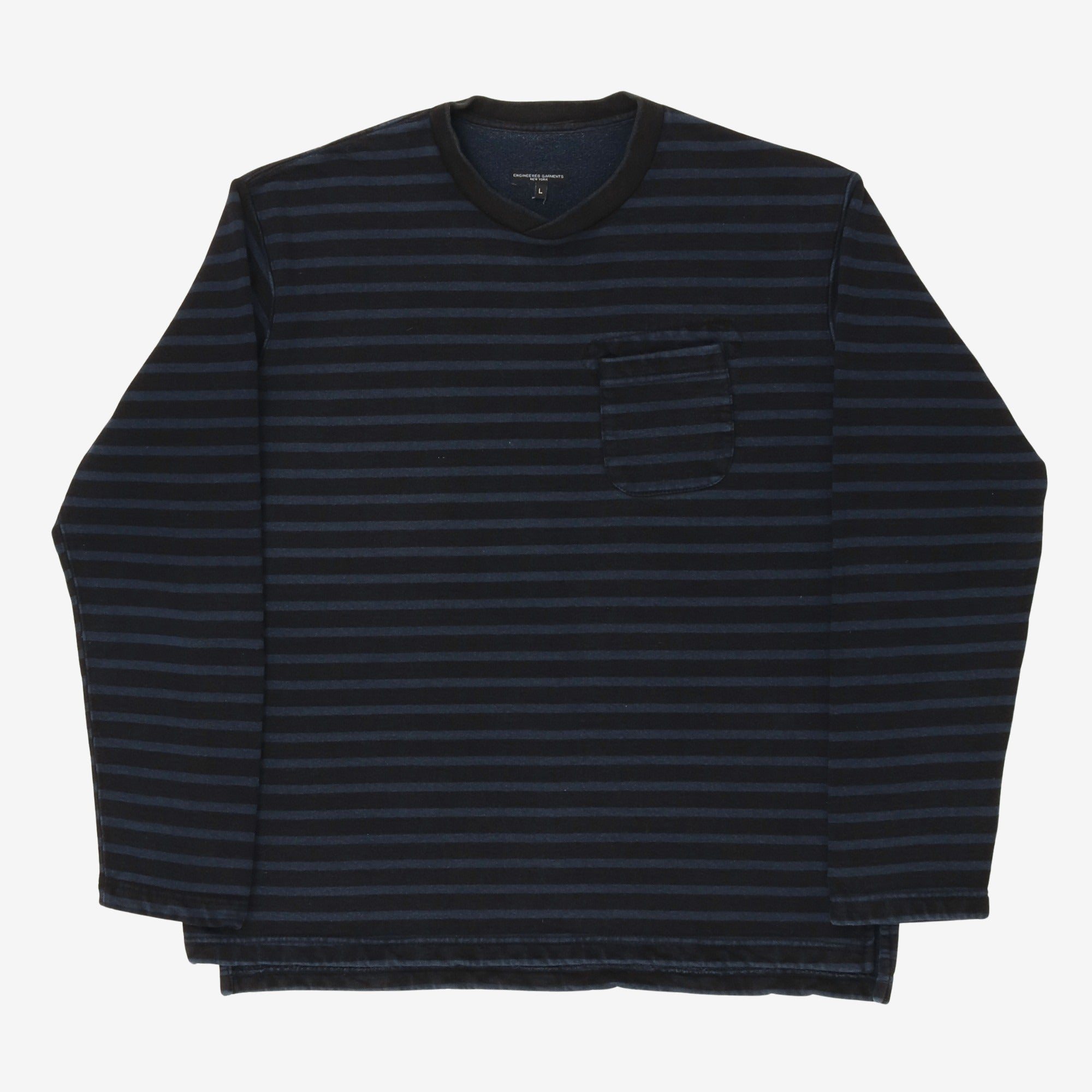 LS Stripe Pocket Tee