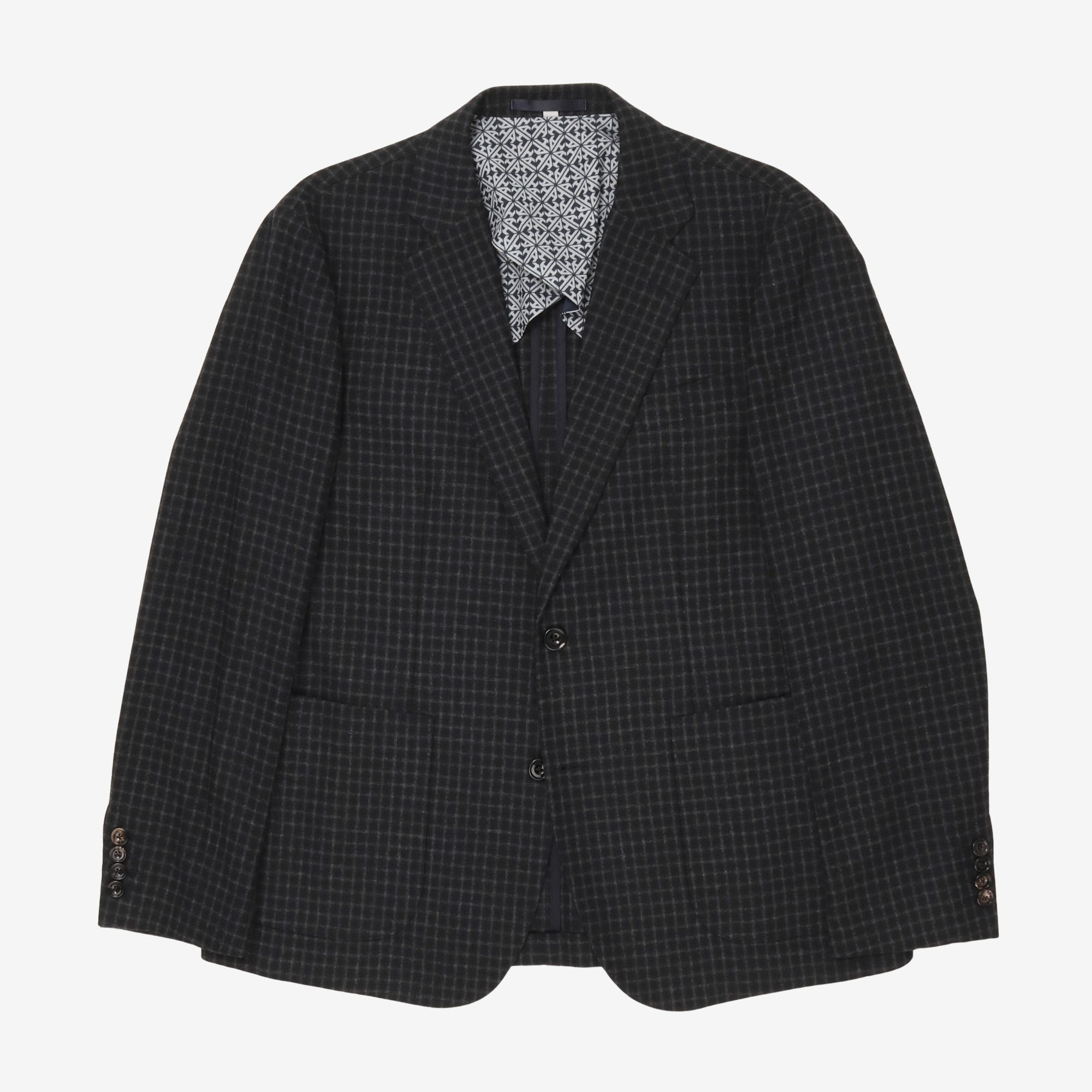 Wool Check Blazer