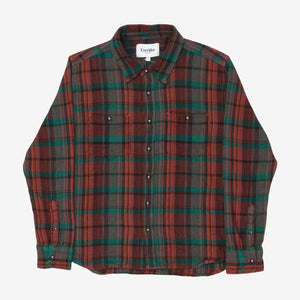 Waffle Knit Flannel Shirt