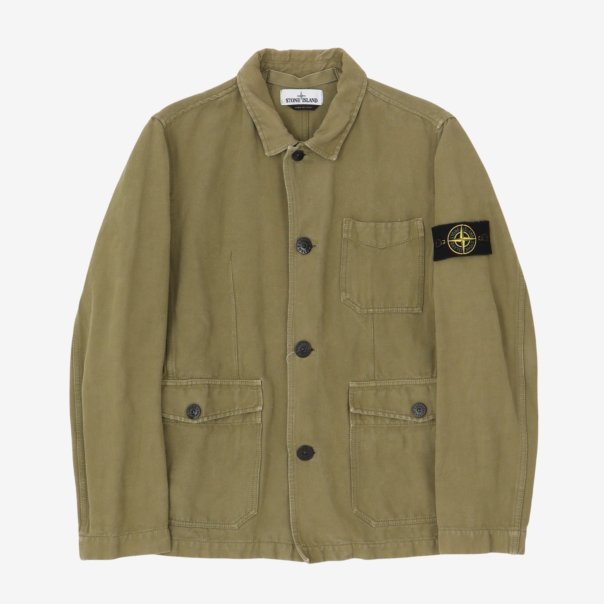 Linen Blend Shirt Jacket