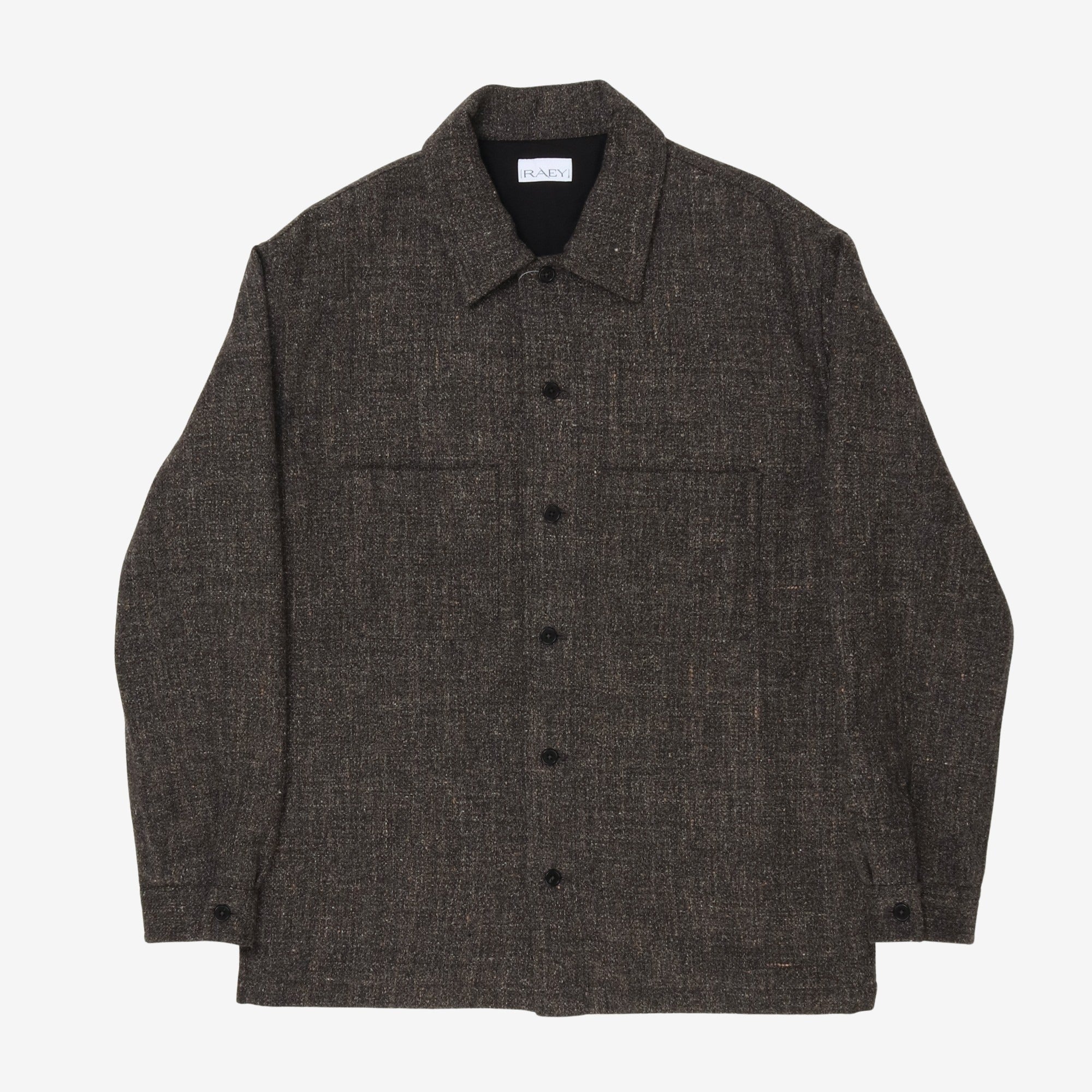 Wool Linen Blend Overshirt