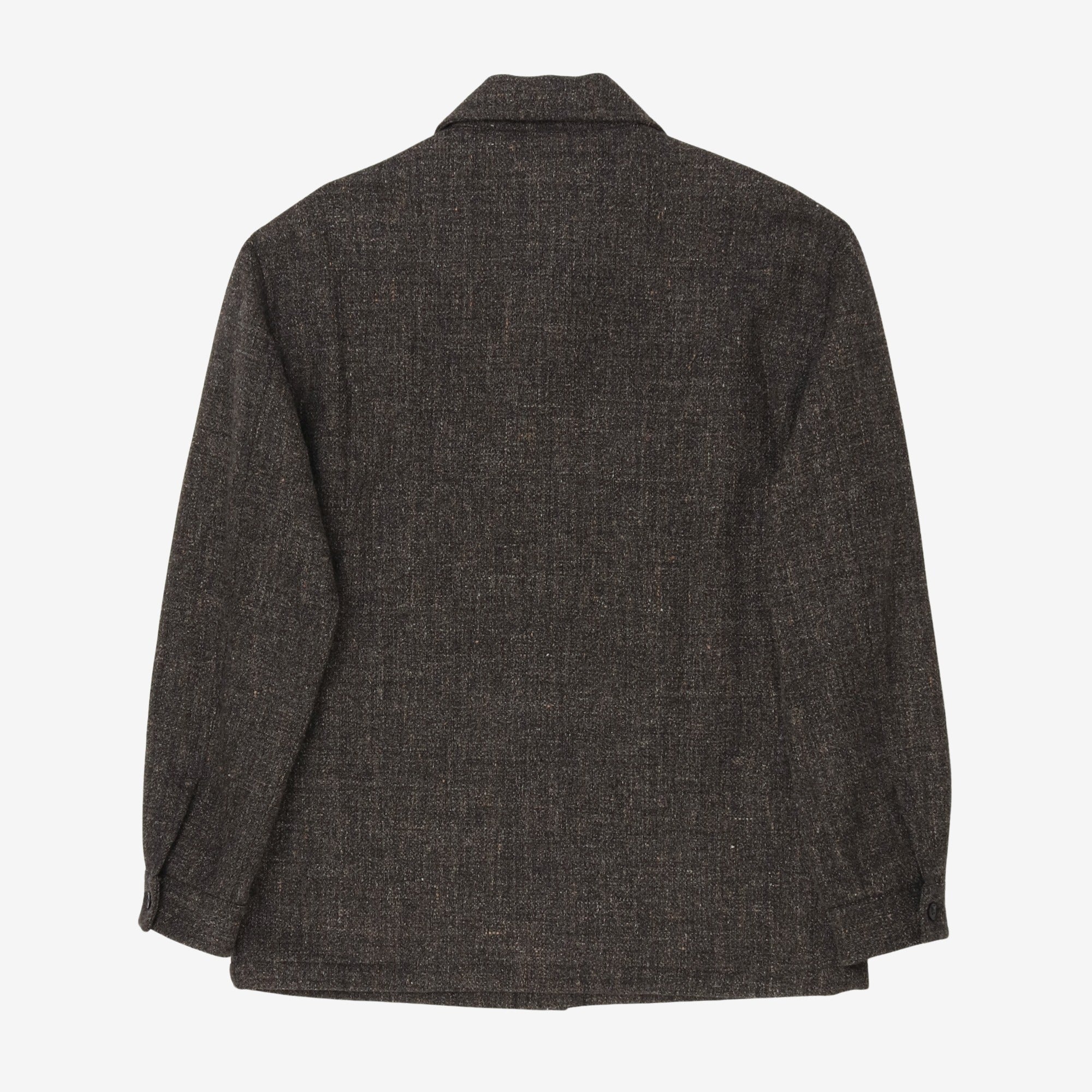 Wool Linen Blend Overshirt