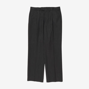 Wool Pleated Trousers