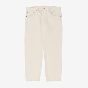 13oz Relaxed Tapered Ivory Denim (37W x 29L)