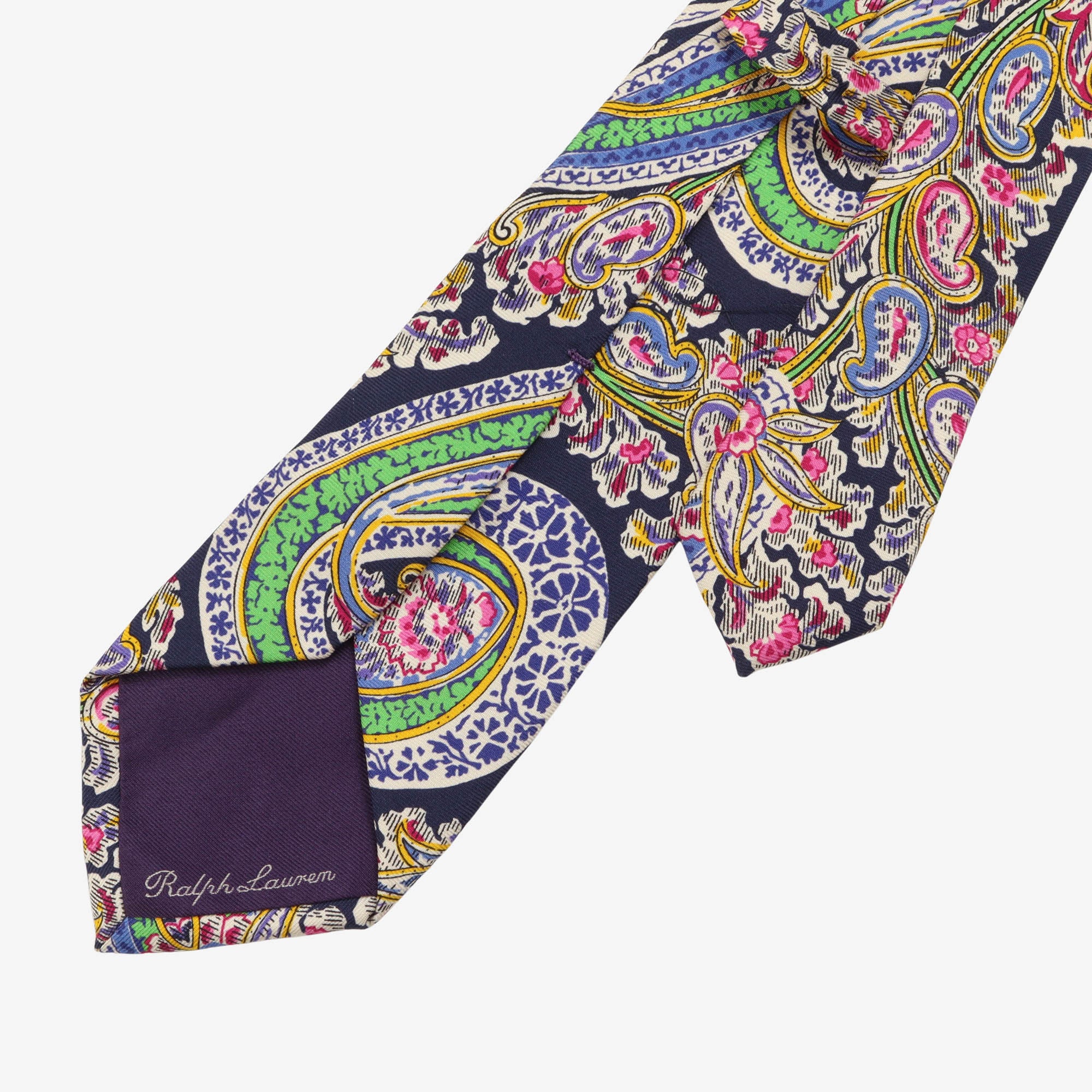 Purple Label Paisley Silk Tie