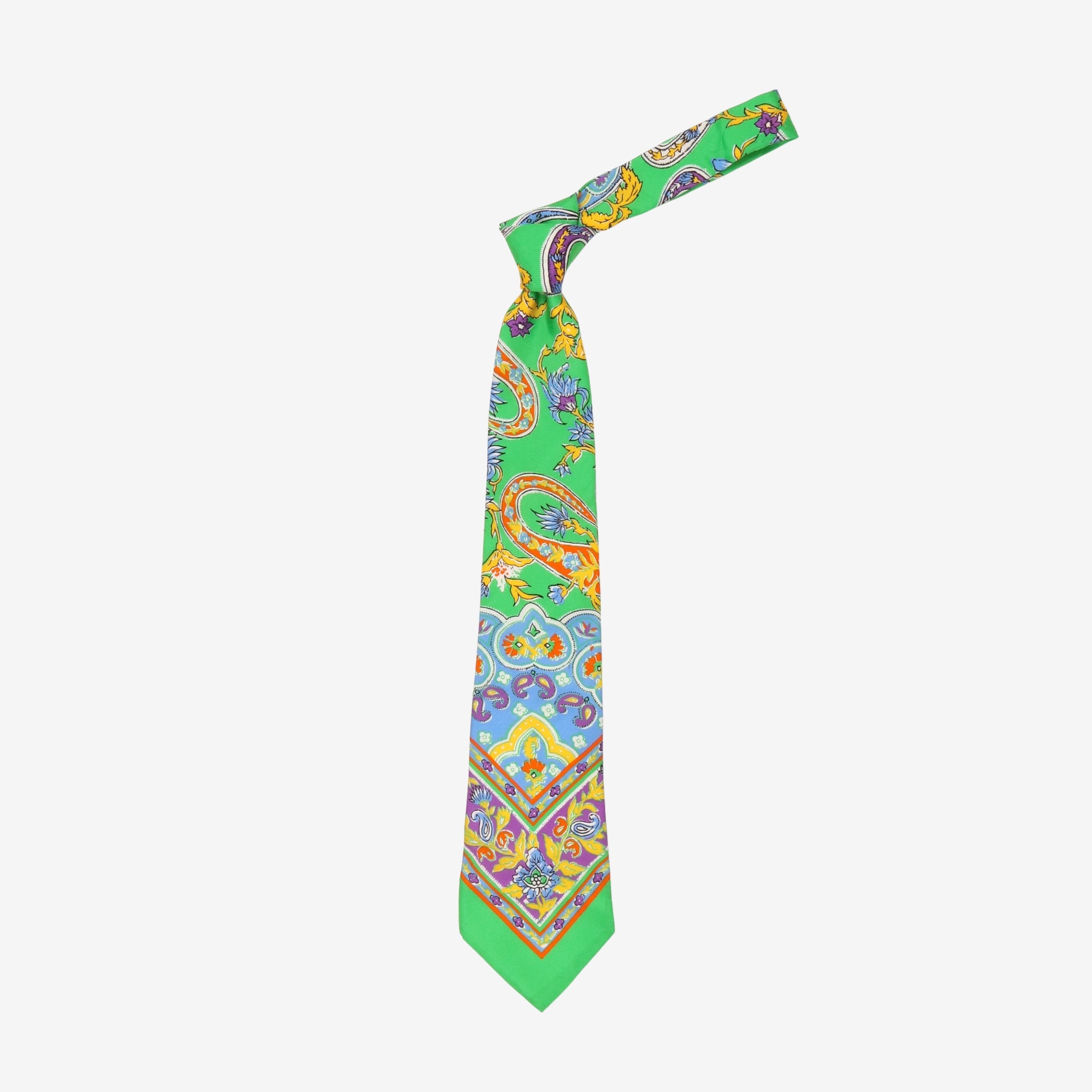 Purple Label Paisley Silk Tie