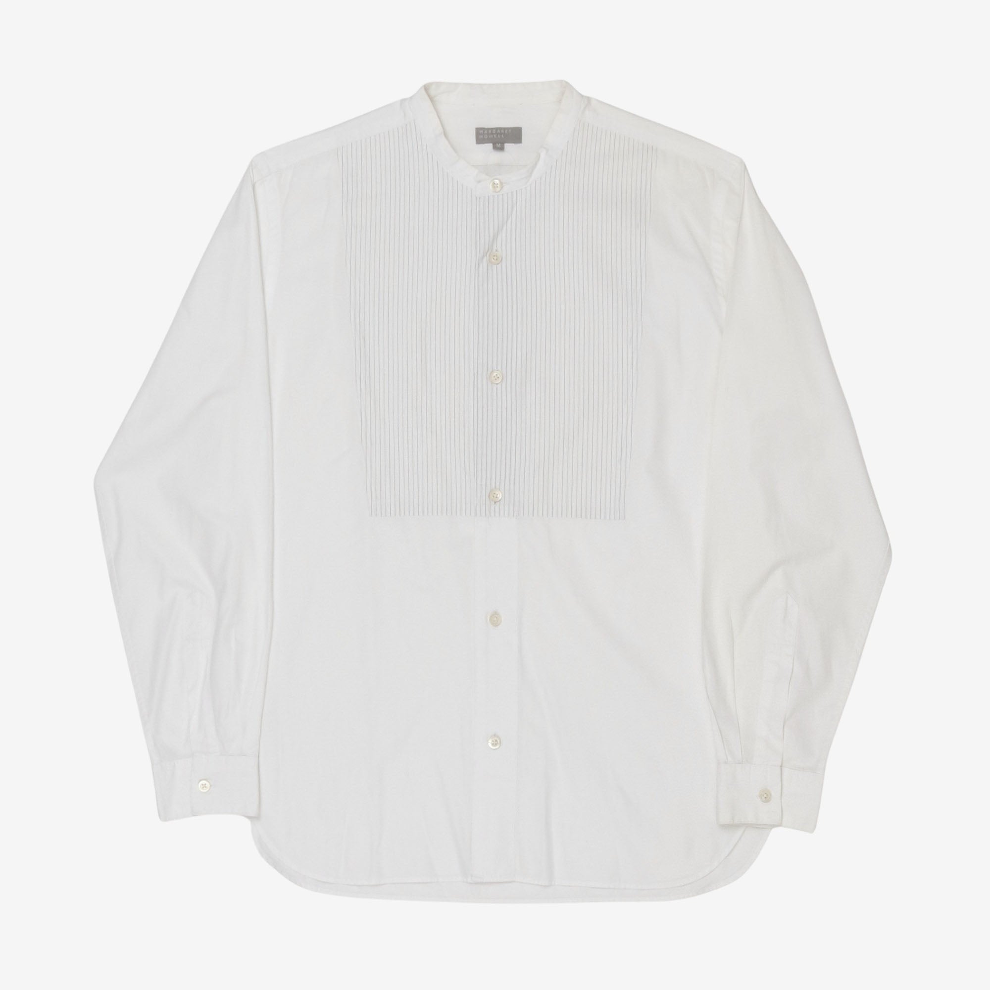 Collarless Cotton Shirt