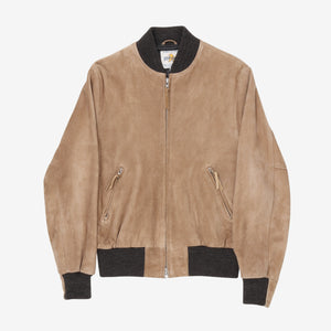 Suede Bomber Jacket