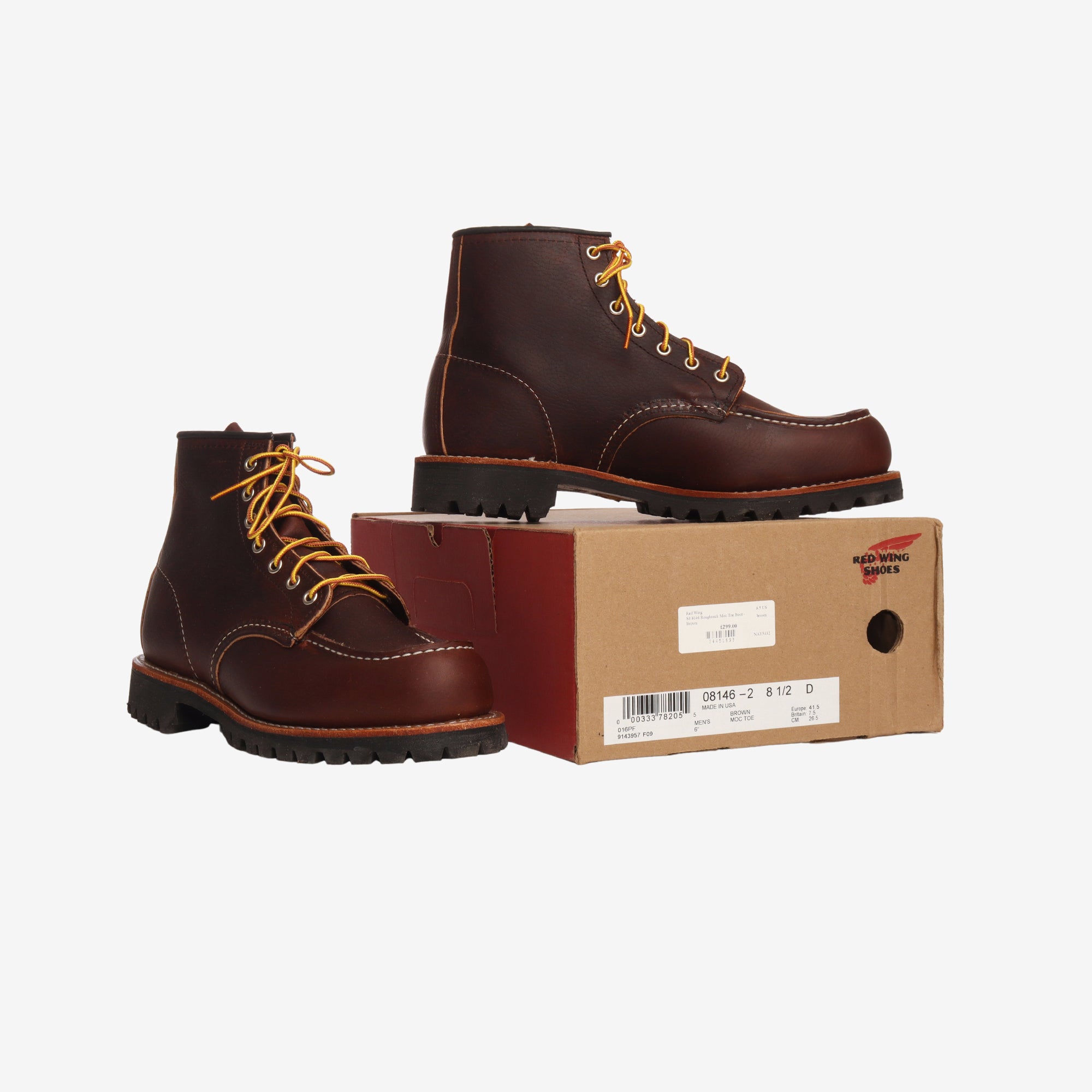 8146 Roughneck Moc Toe Work Boot