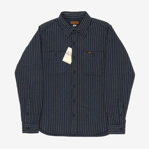 Ultra Heavy Flannel Chalk Stripe Work Shirt