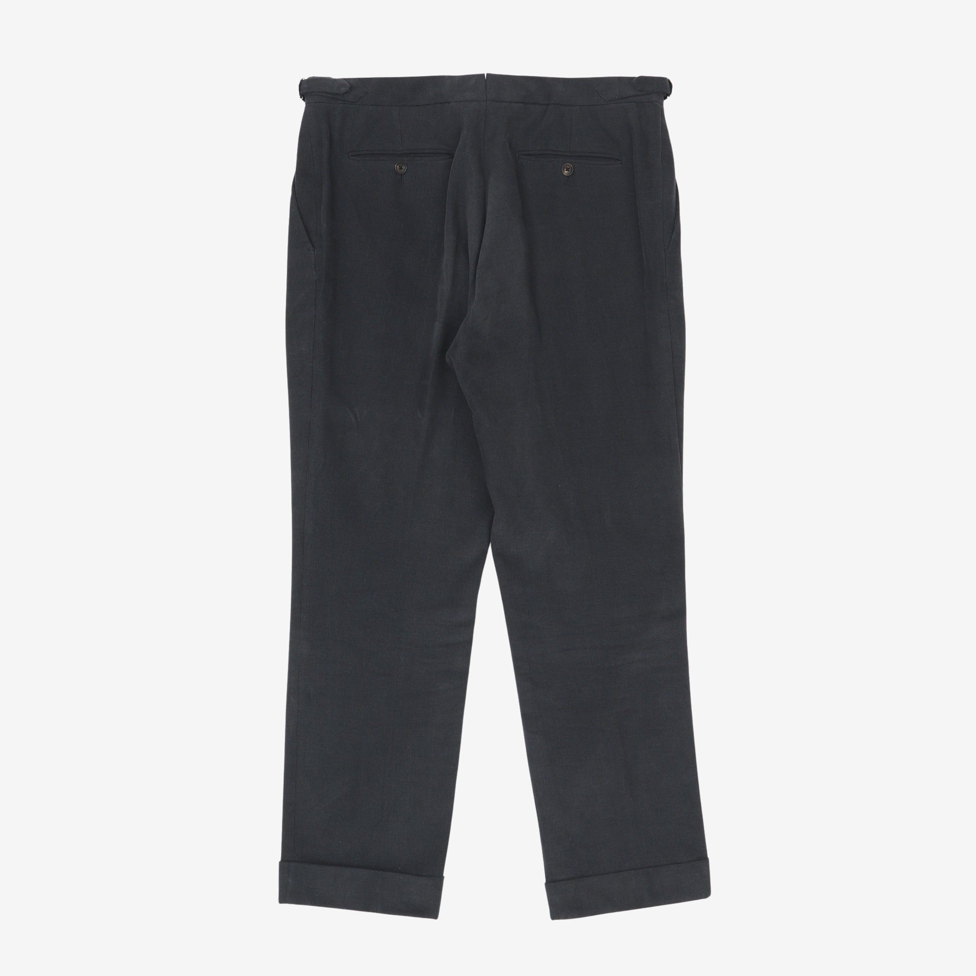 Pleated Twill Trousers (35W X 29L)