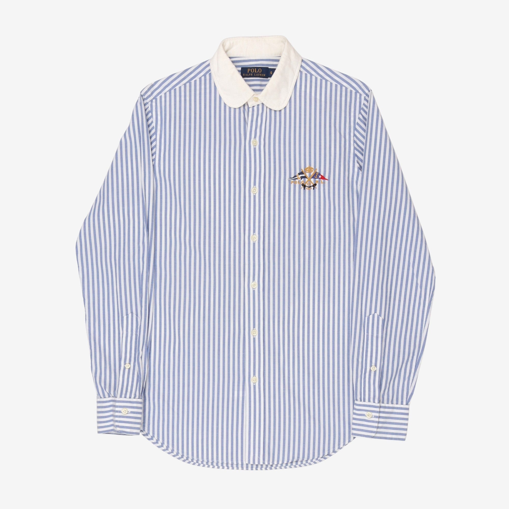 Embroidered Striped Shirt