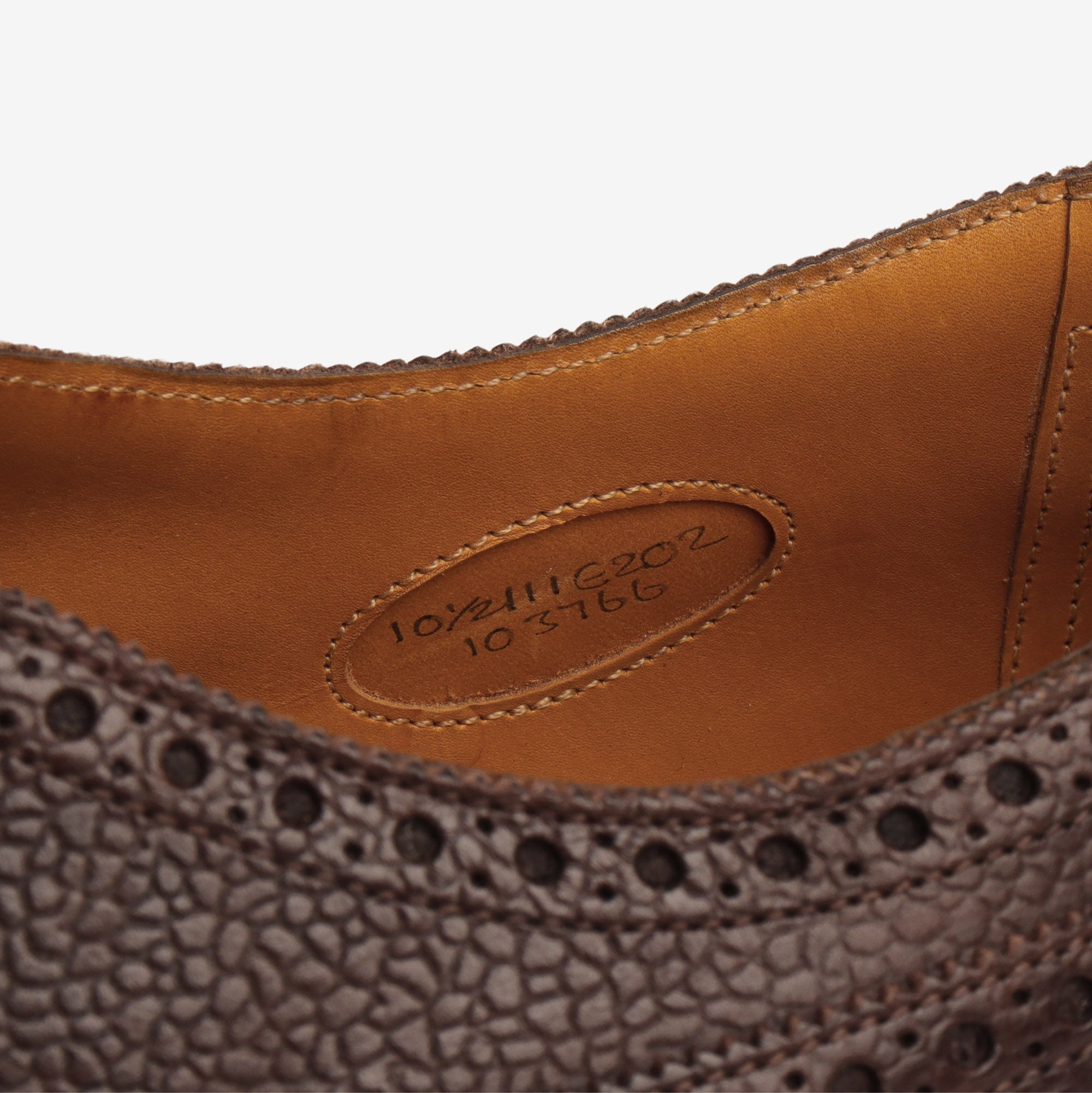 Grained Leather Wingtip Brogue