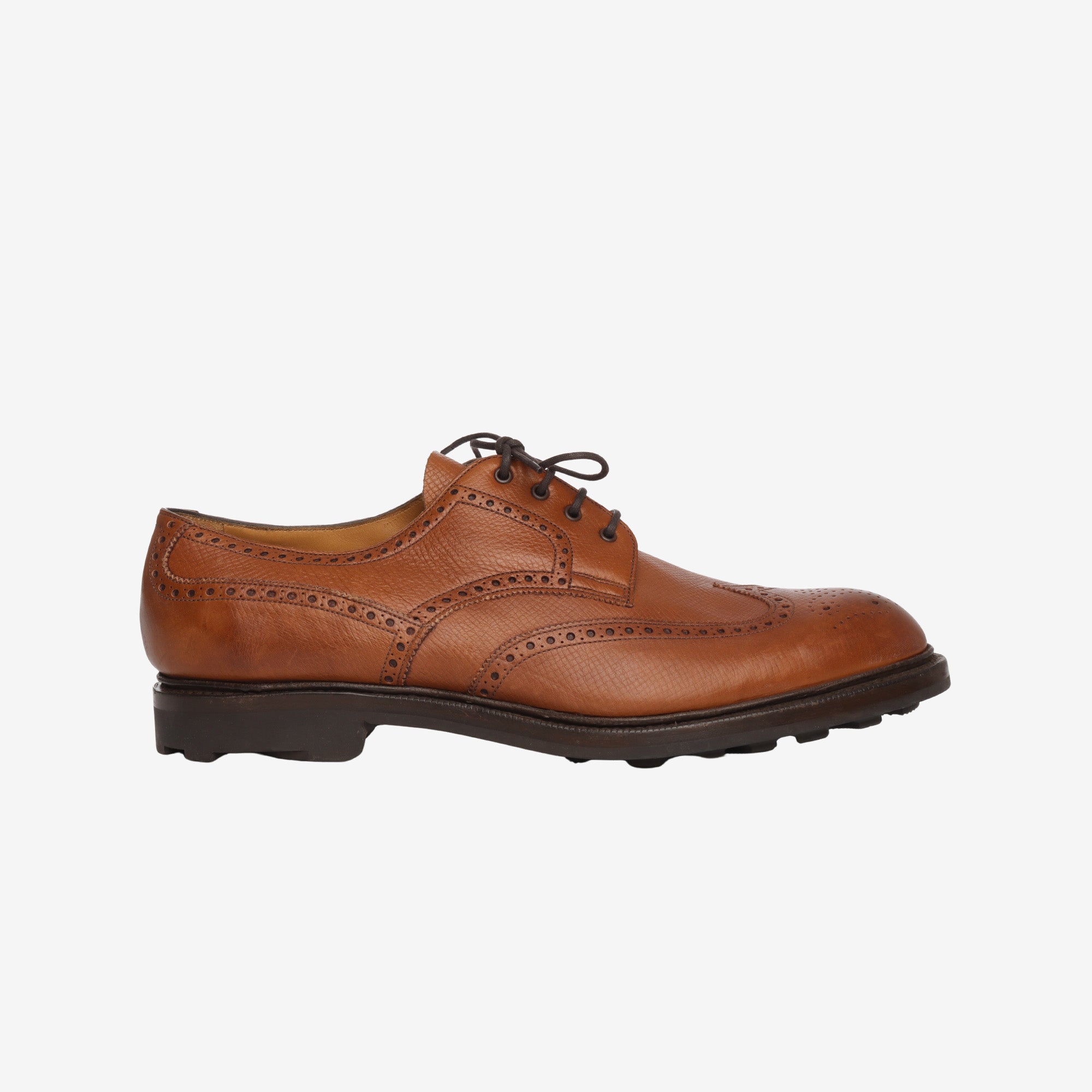 Grained Leather Oxford Brogue