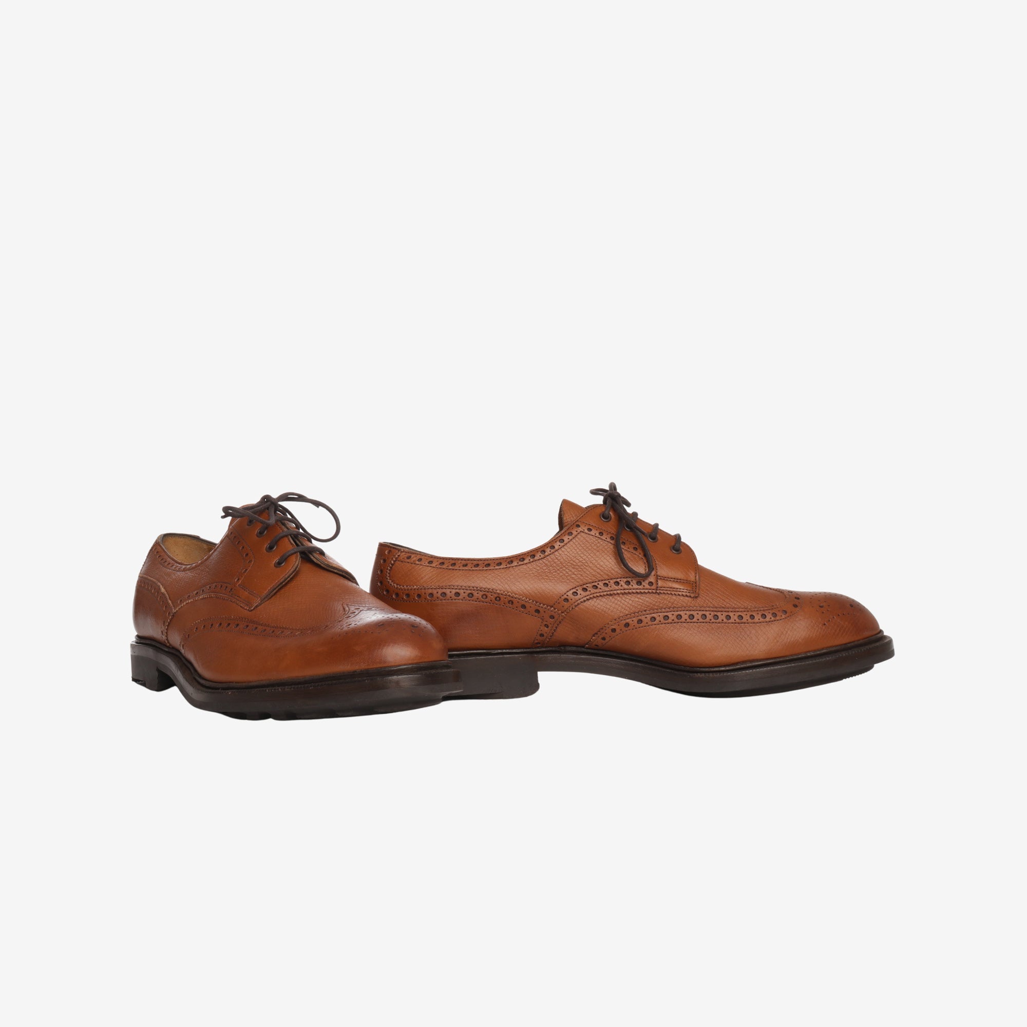 Grained Leather Oxford Brogue