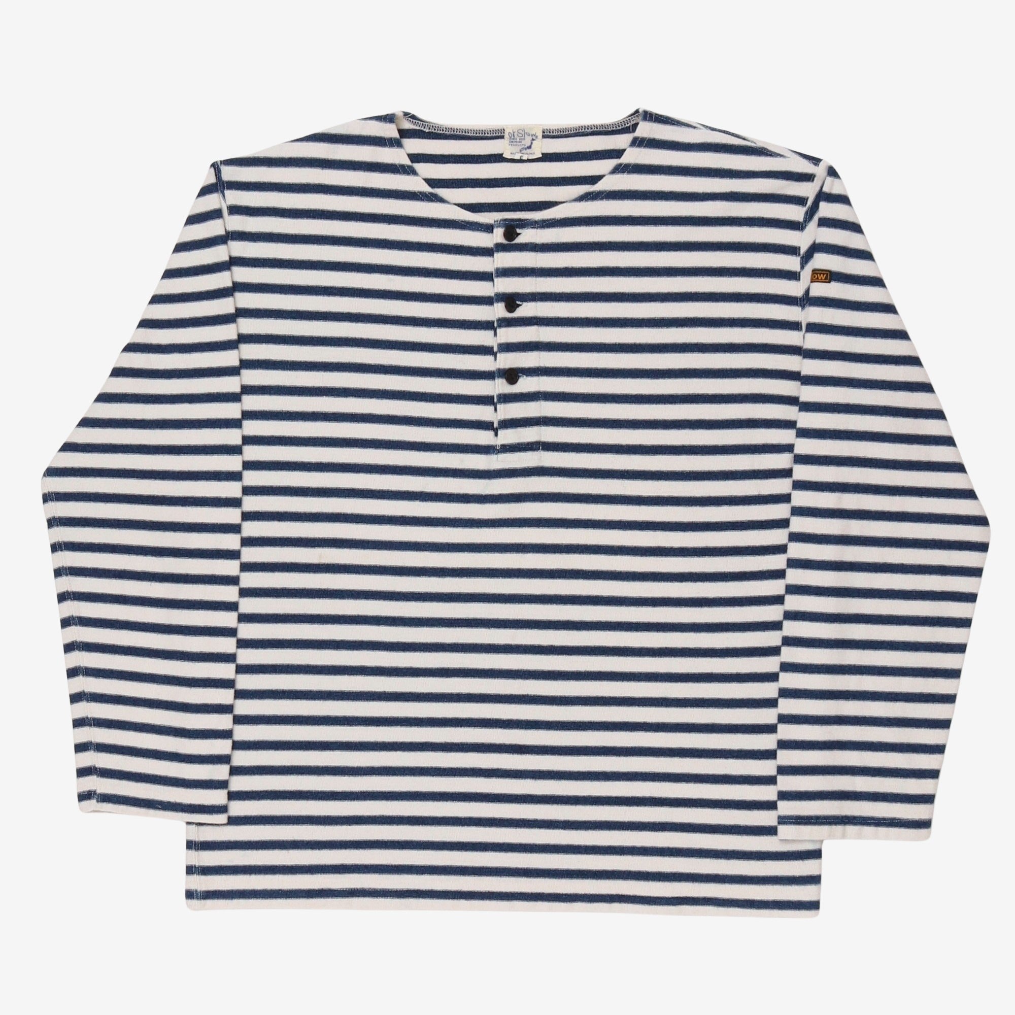 Striped Henley LS