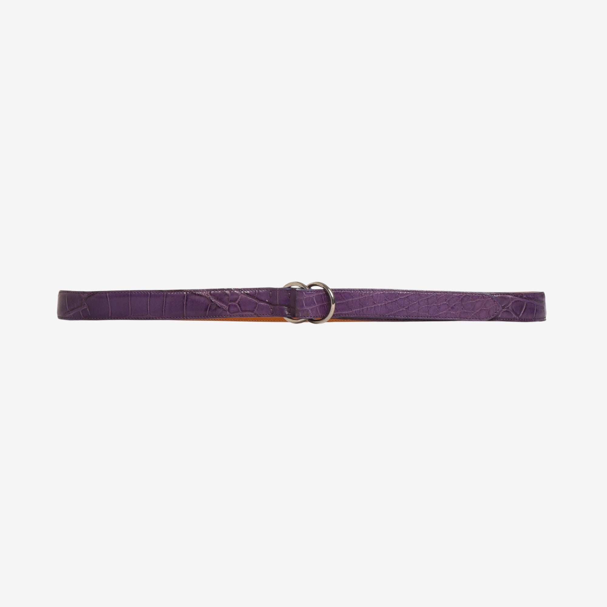 Purple Label Alligator Double Ring Belt