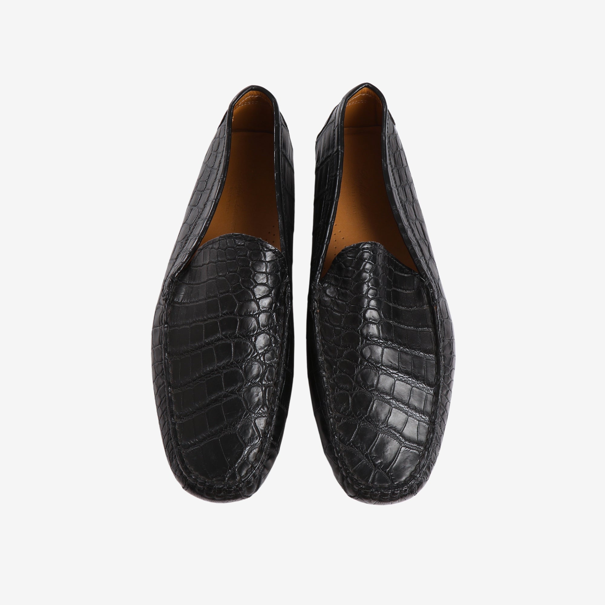 Crocodile Skin Driving Shoe