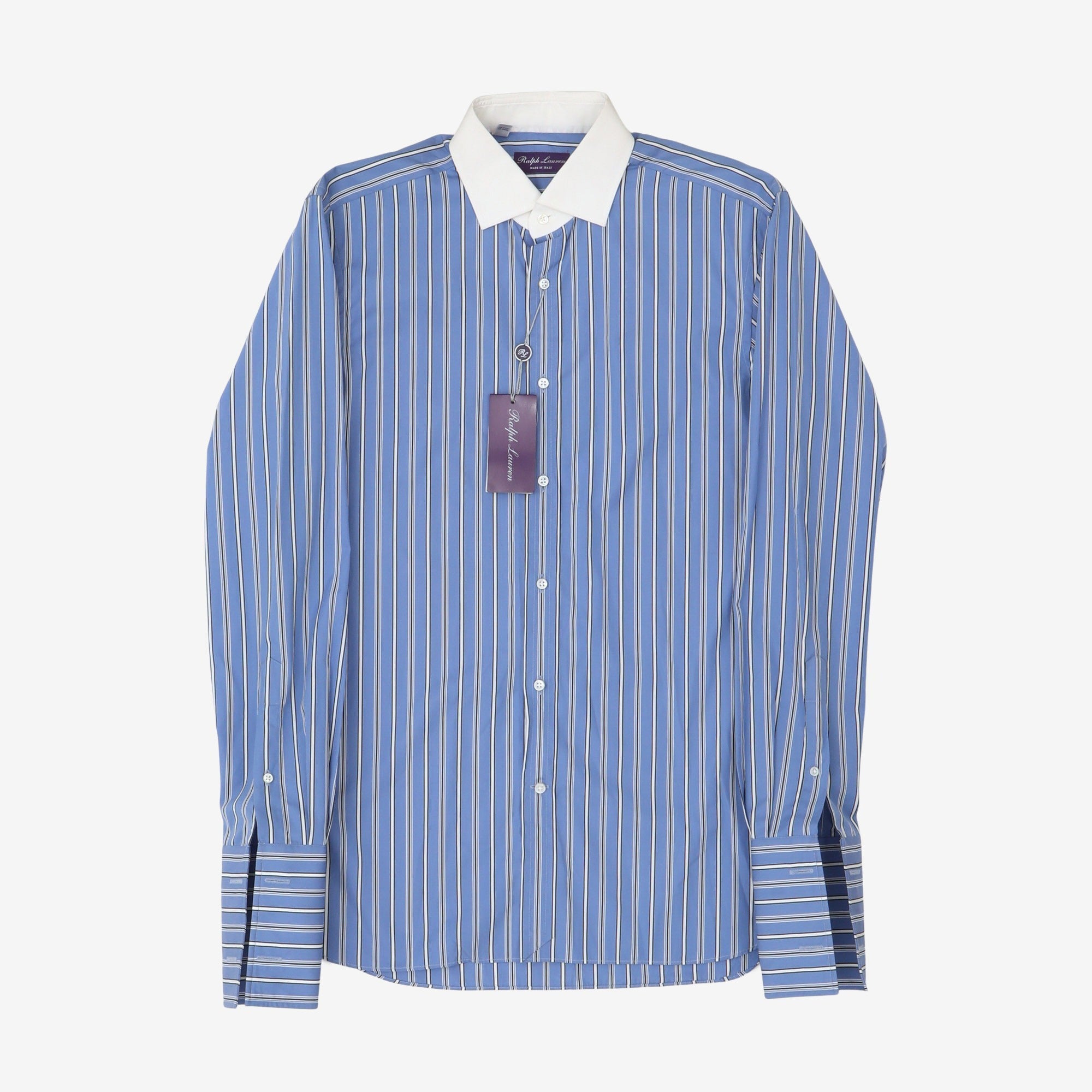 Purple Label Striped Tuxedo Shirt