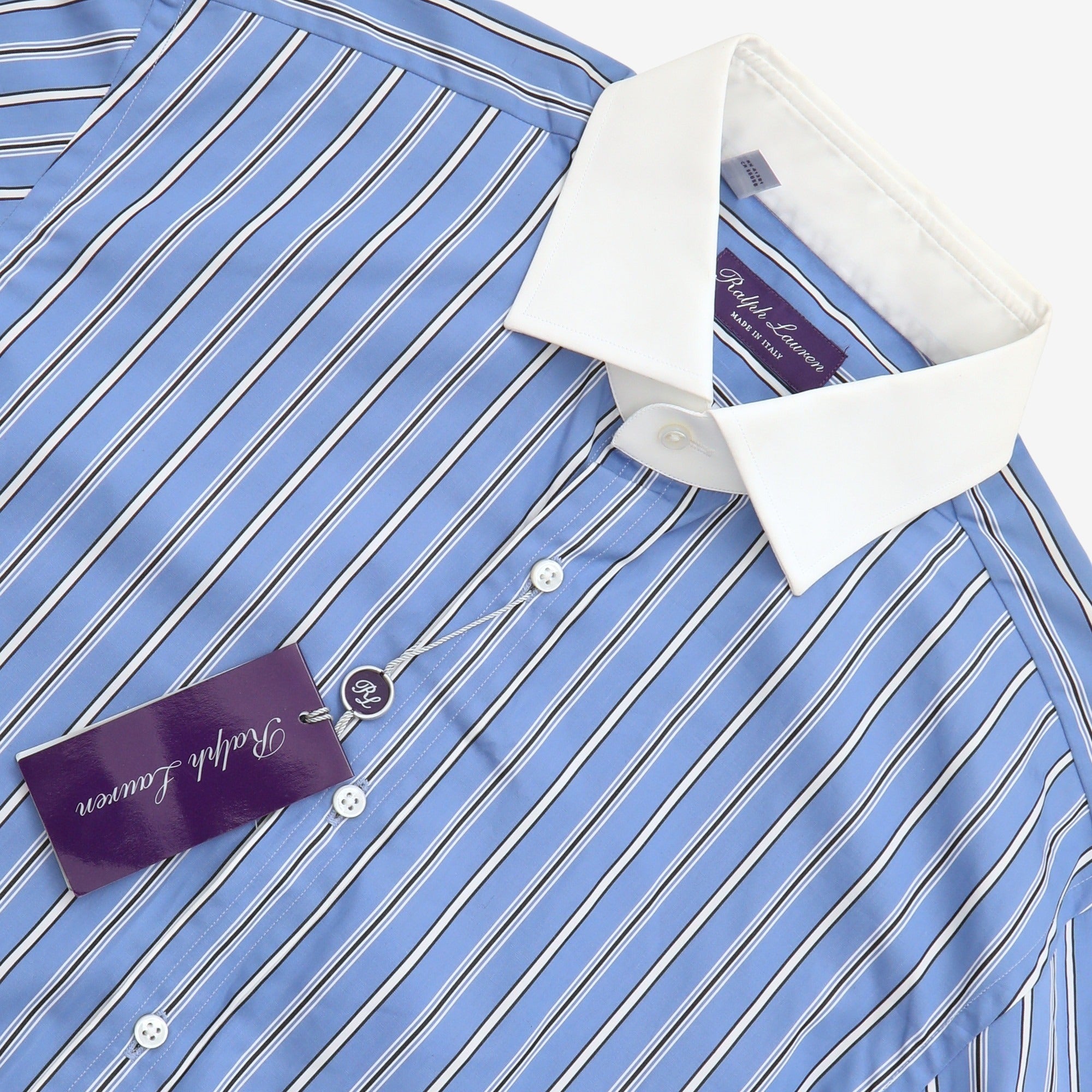 Purple Label Striped Tuxedo Shirt