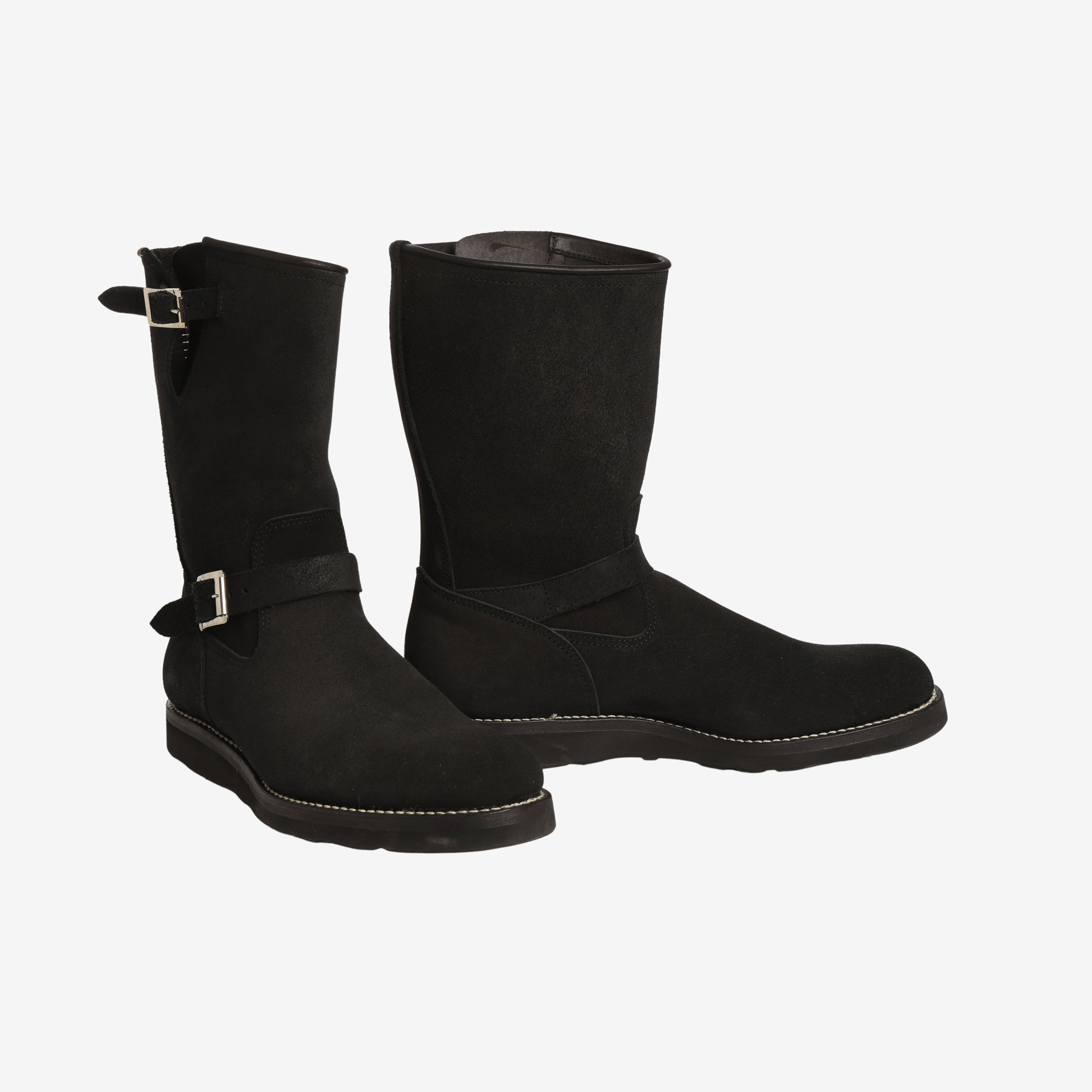 Suede Engineer Boots