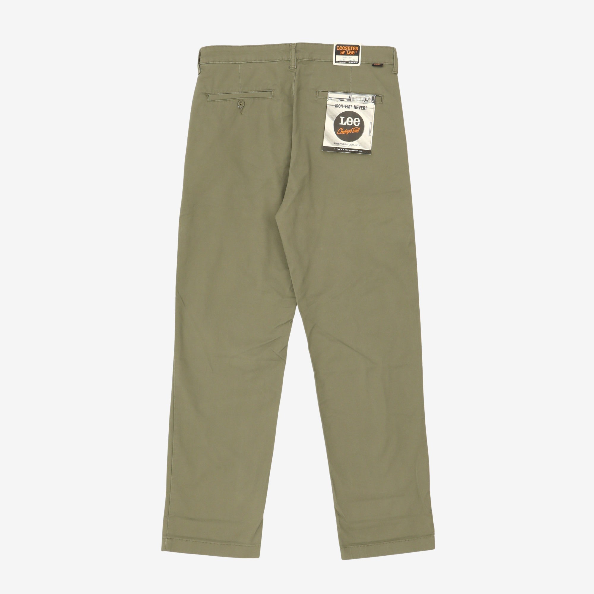 Leesures Relaxed Chinos (Fits 33W Pre-wash)