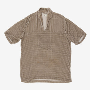 Striped Velour PO Shirt