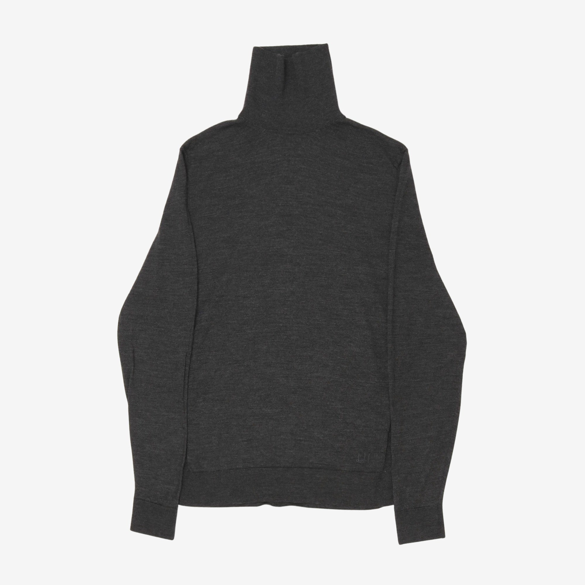 Superfine Wool Roll Neck Sweater