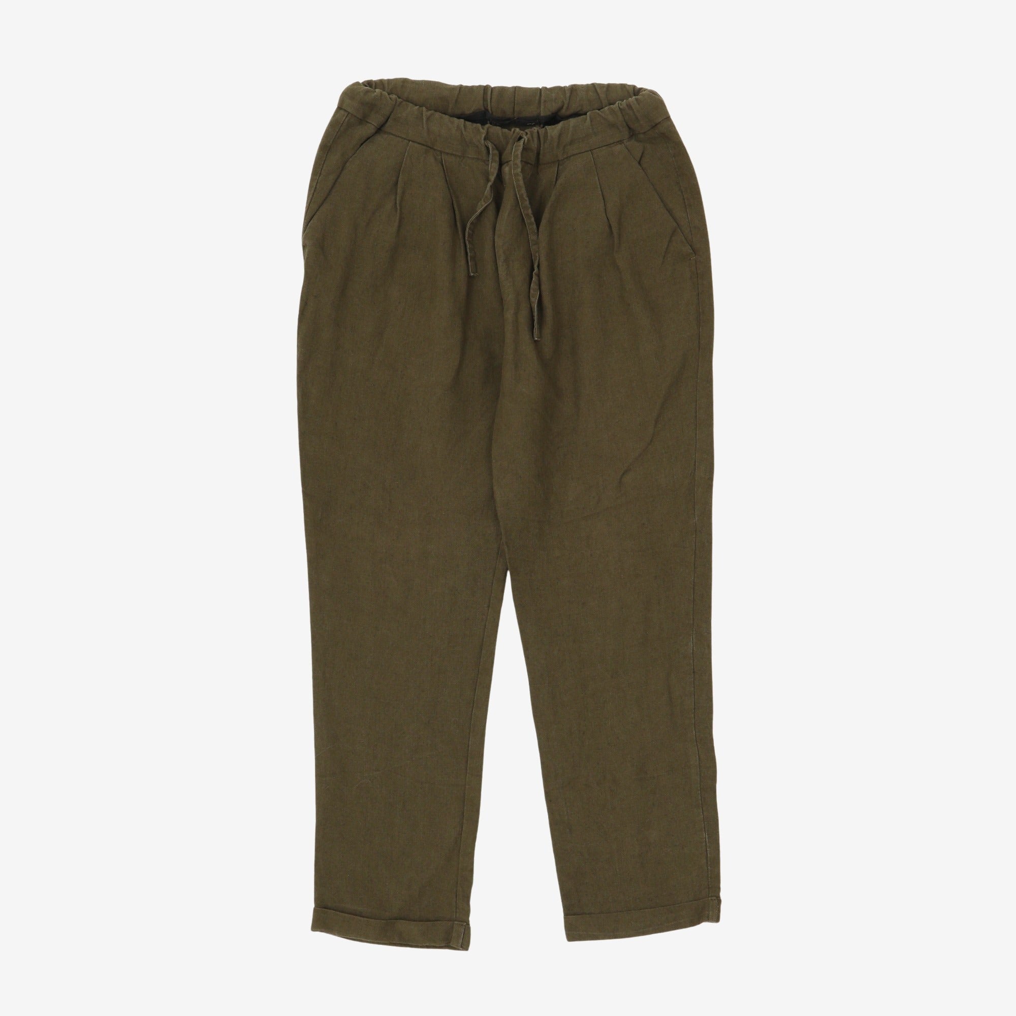 Linen Drawstring Trousers