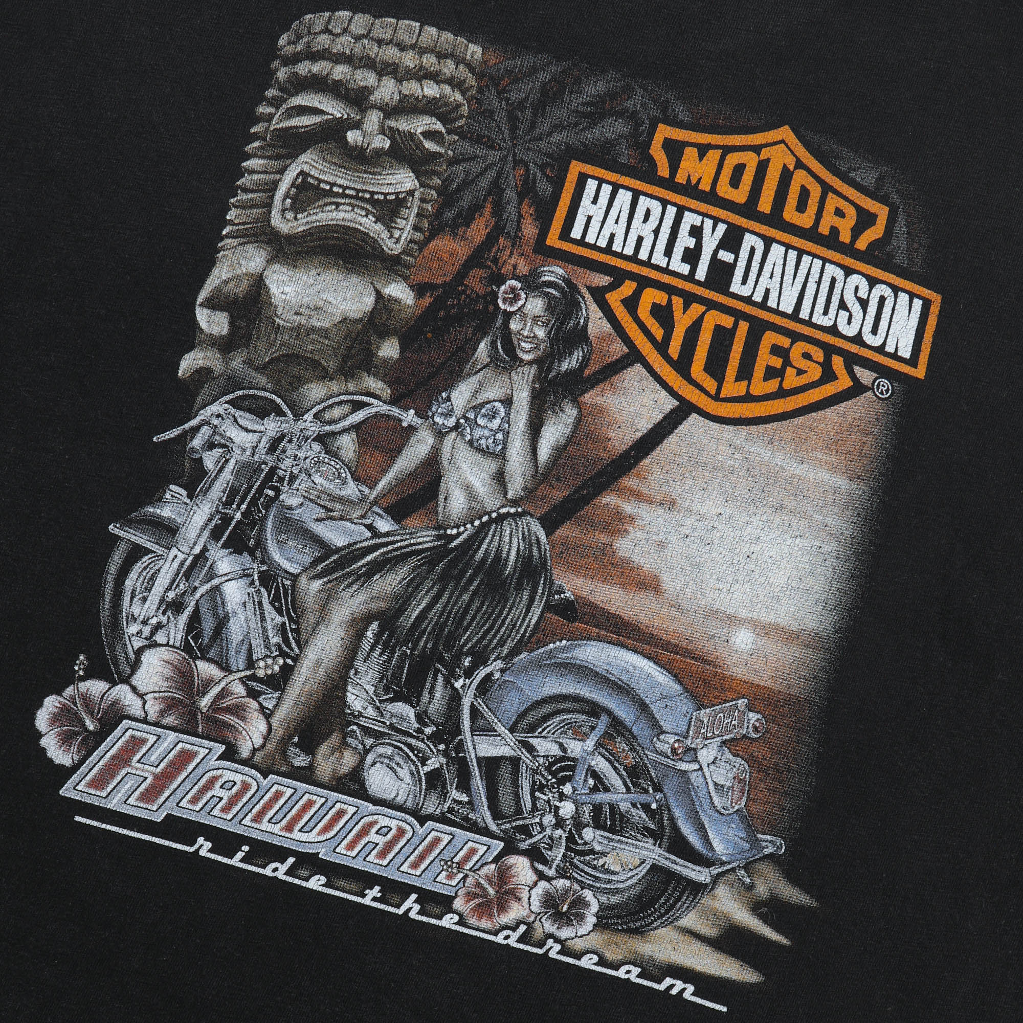 Hawaiian Harley Davidson Tee