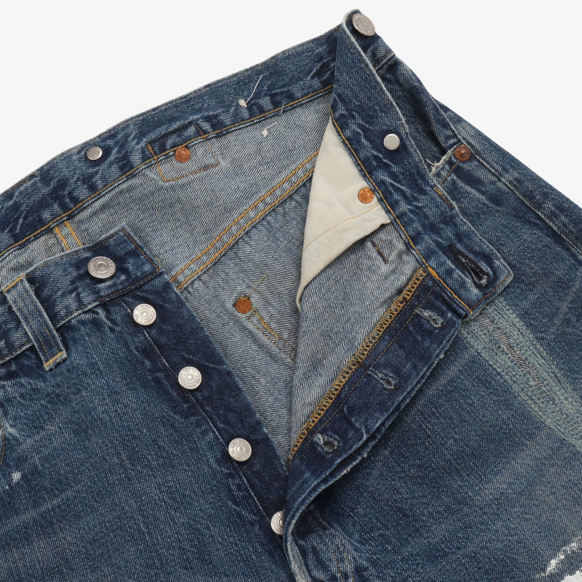 Early 2000s Customised 501XX Selvedge Denim (34W X 32L)