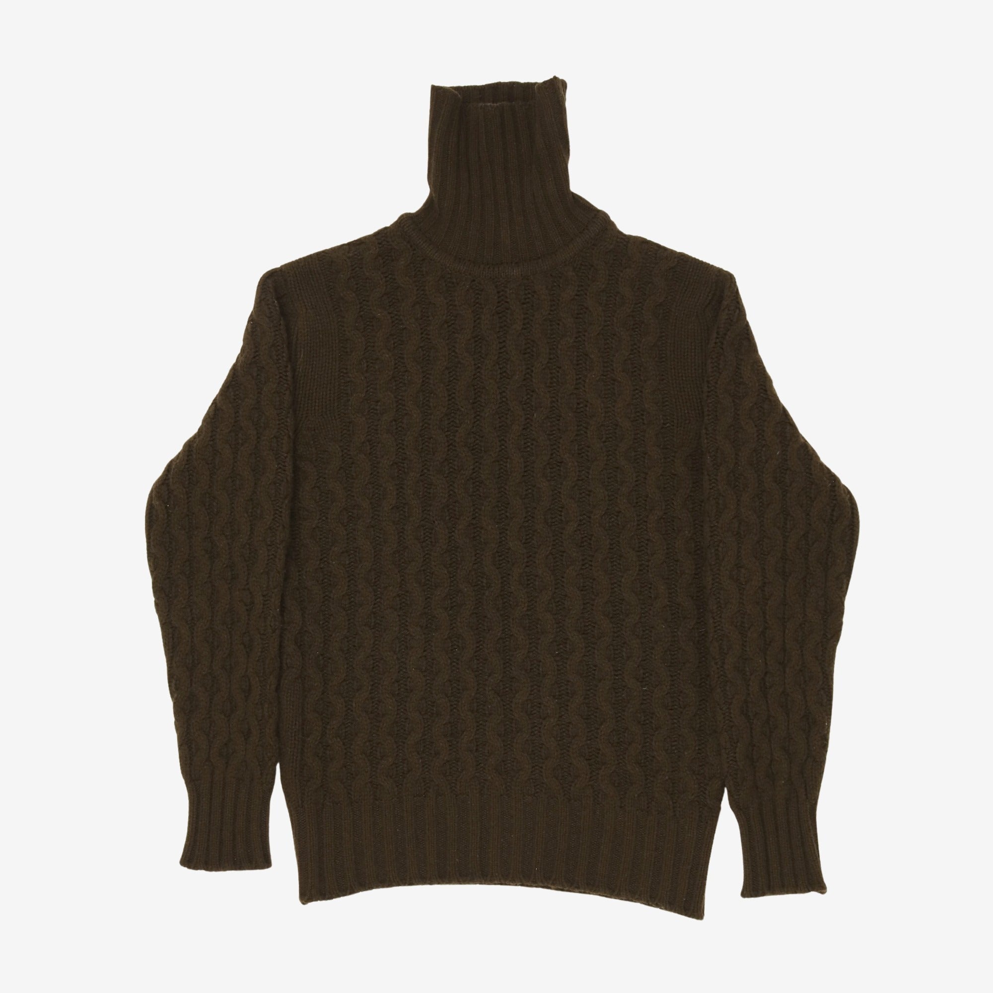 Cable Knit Roll Neck Jumper