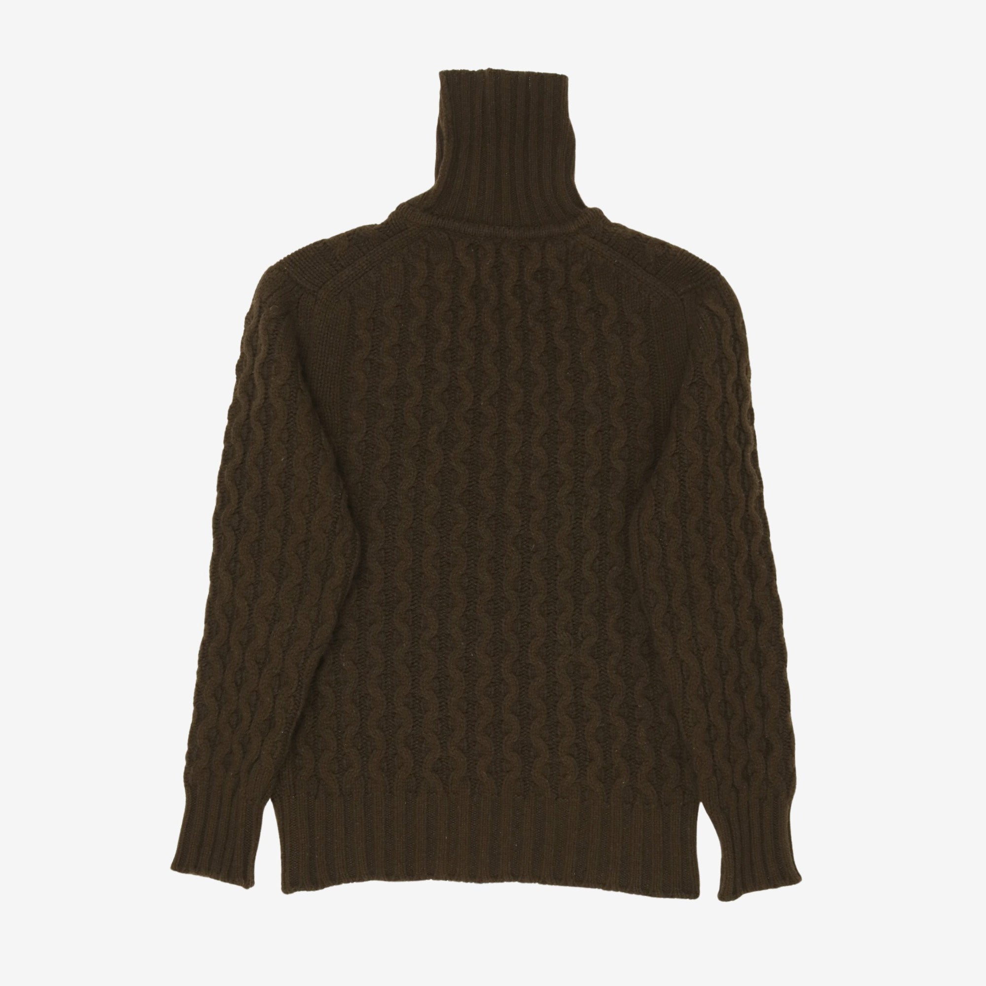 Cable Knit Roll Neck Jumper