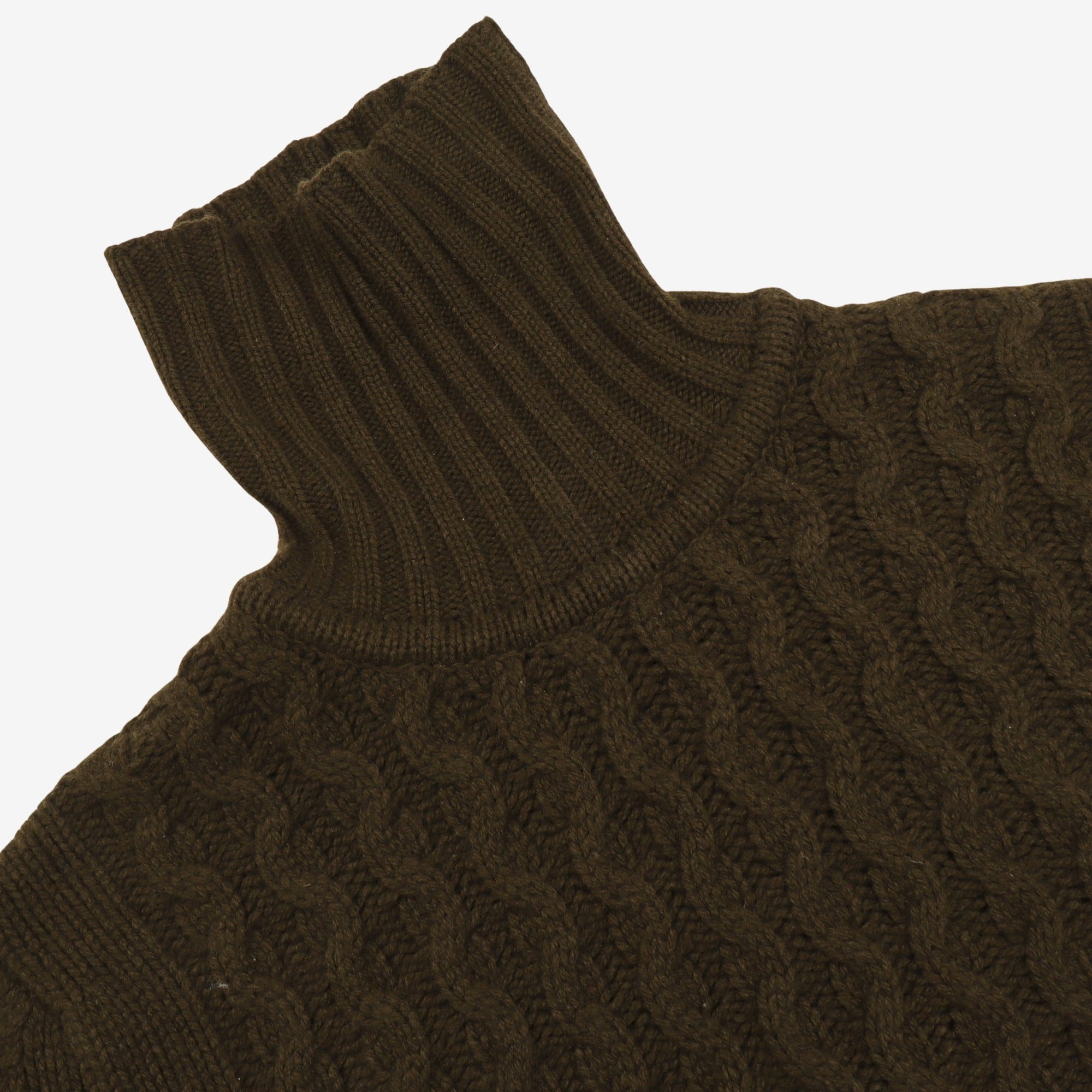 Cable Knit Roll Neck Jumper