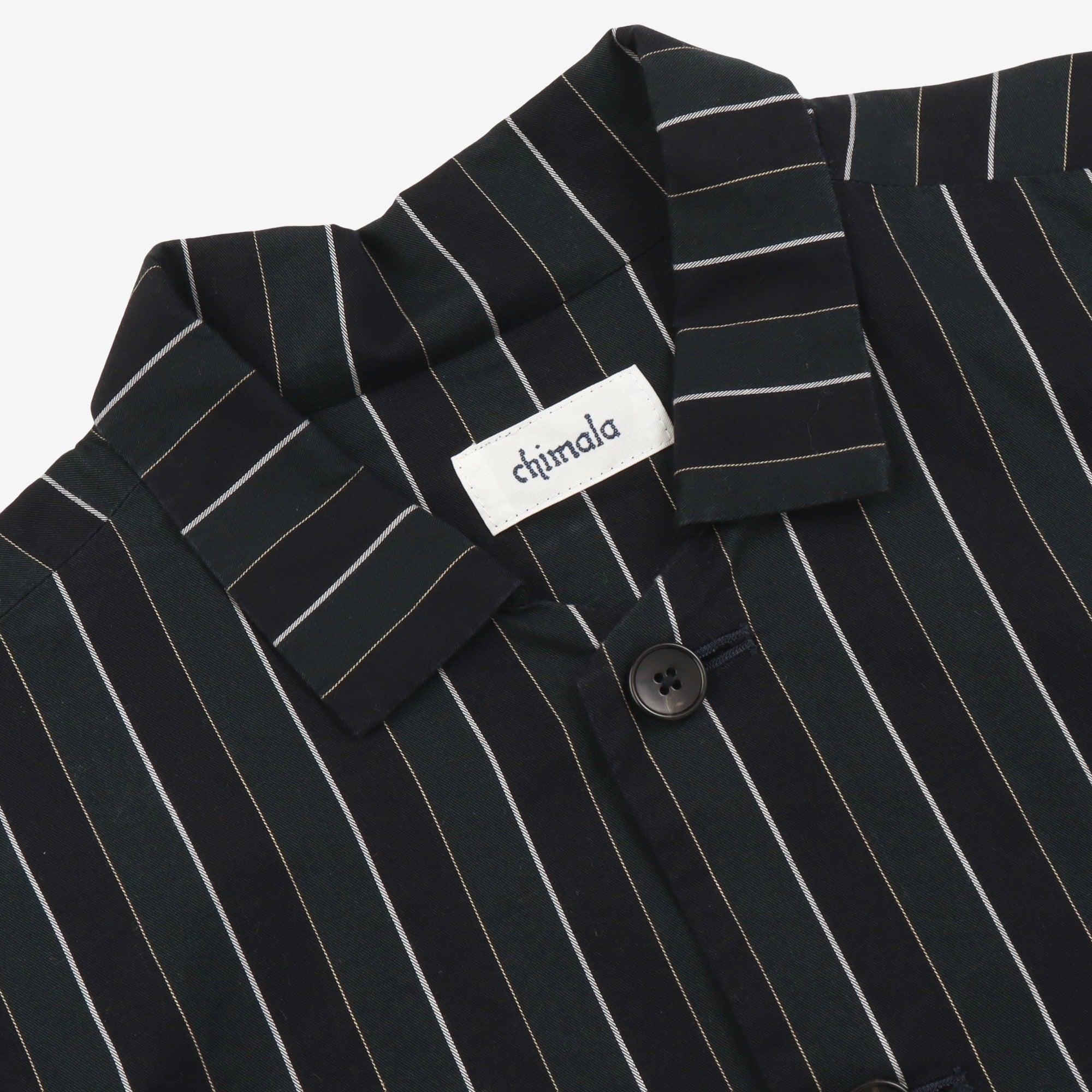 Striped Cotton-Twill Overshirt