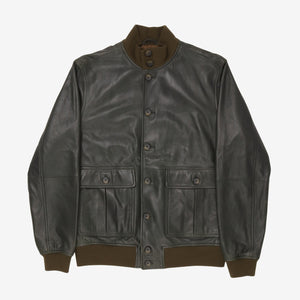 Leather Bomber Jacket