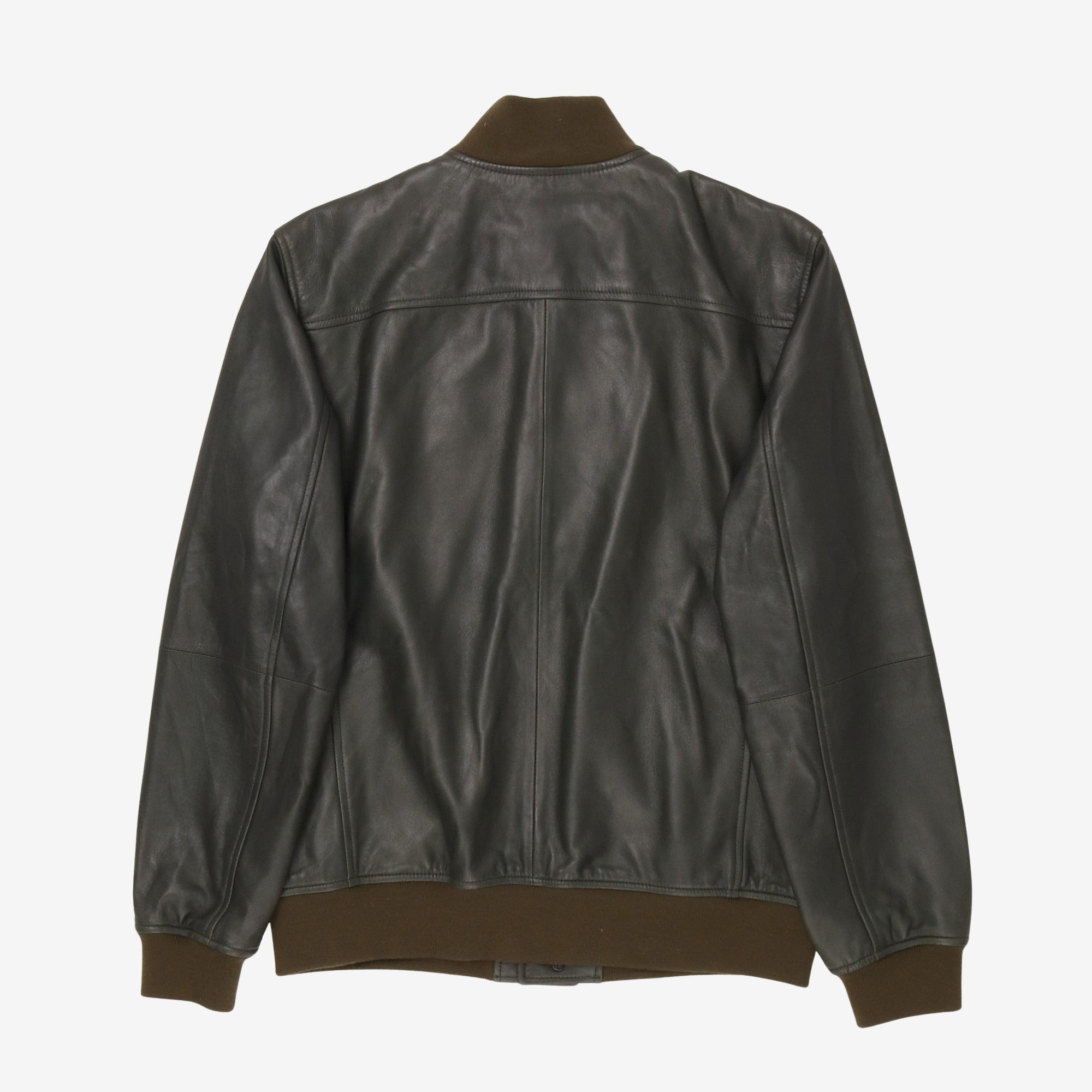 Leather Bomber Jacket