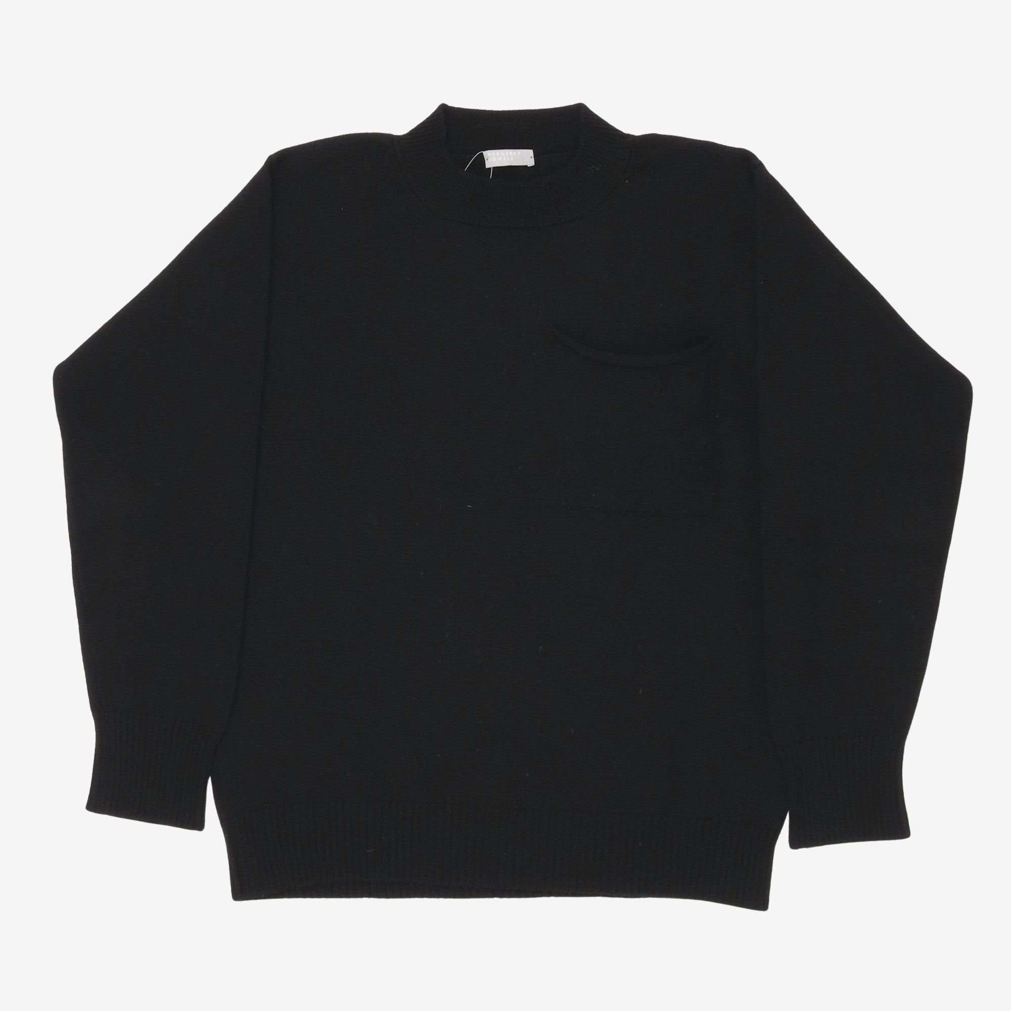 Mock Neck Pocket Sweater