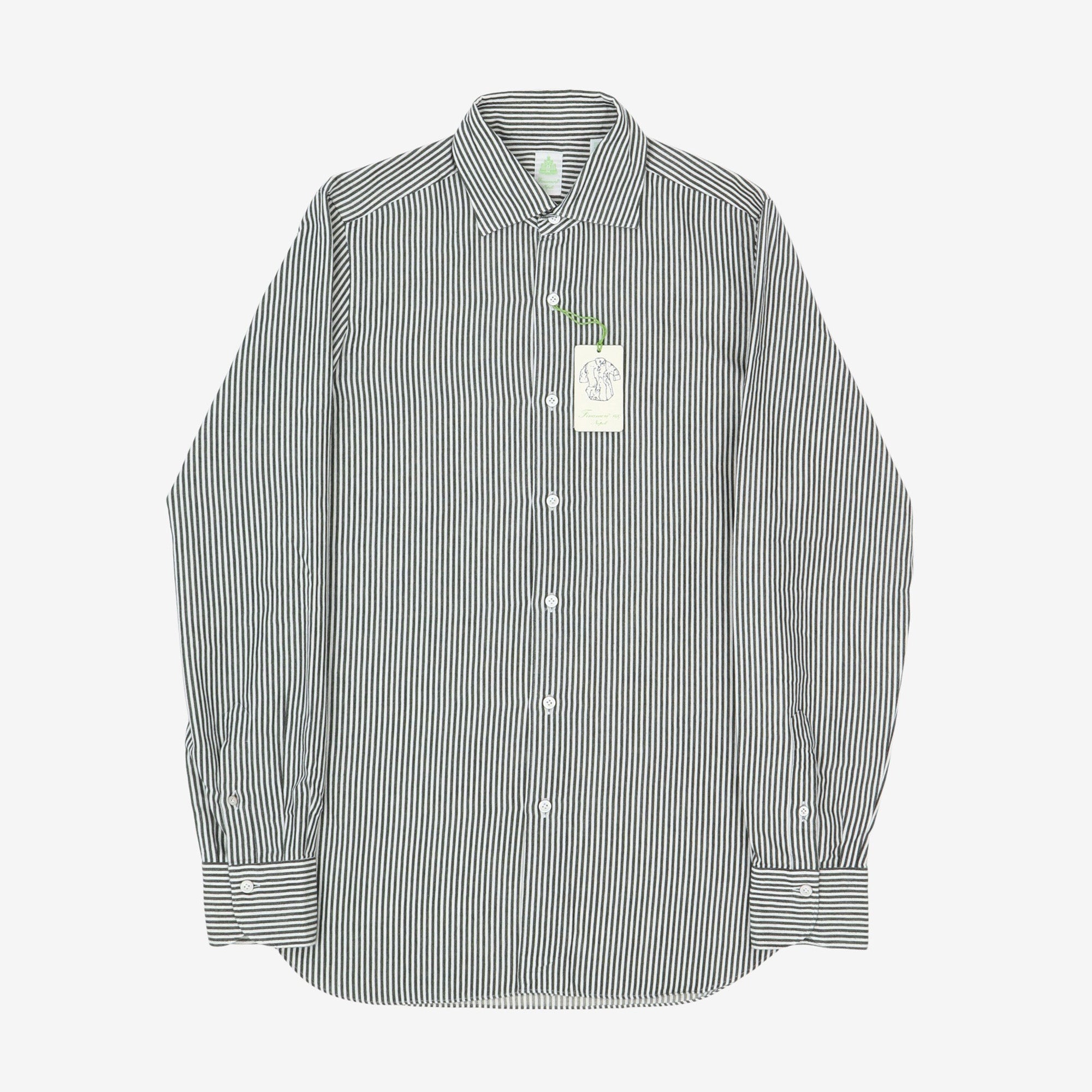 Luigi Sport Striped Flannel Shirt