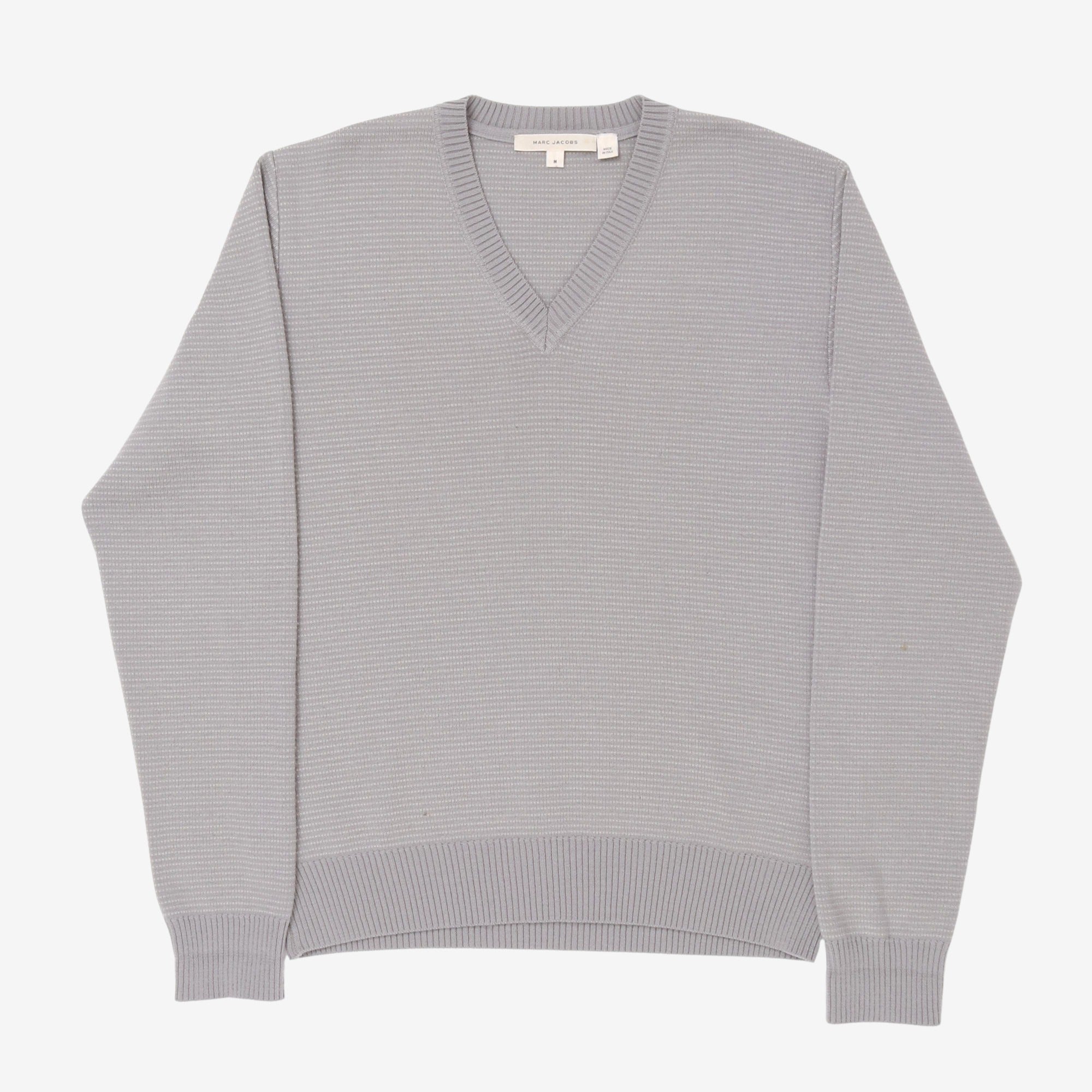 V-Neck Knit Wool Jumper