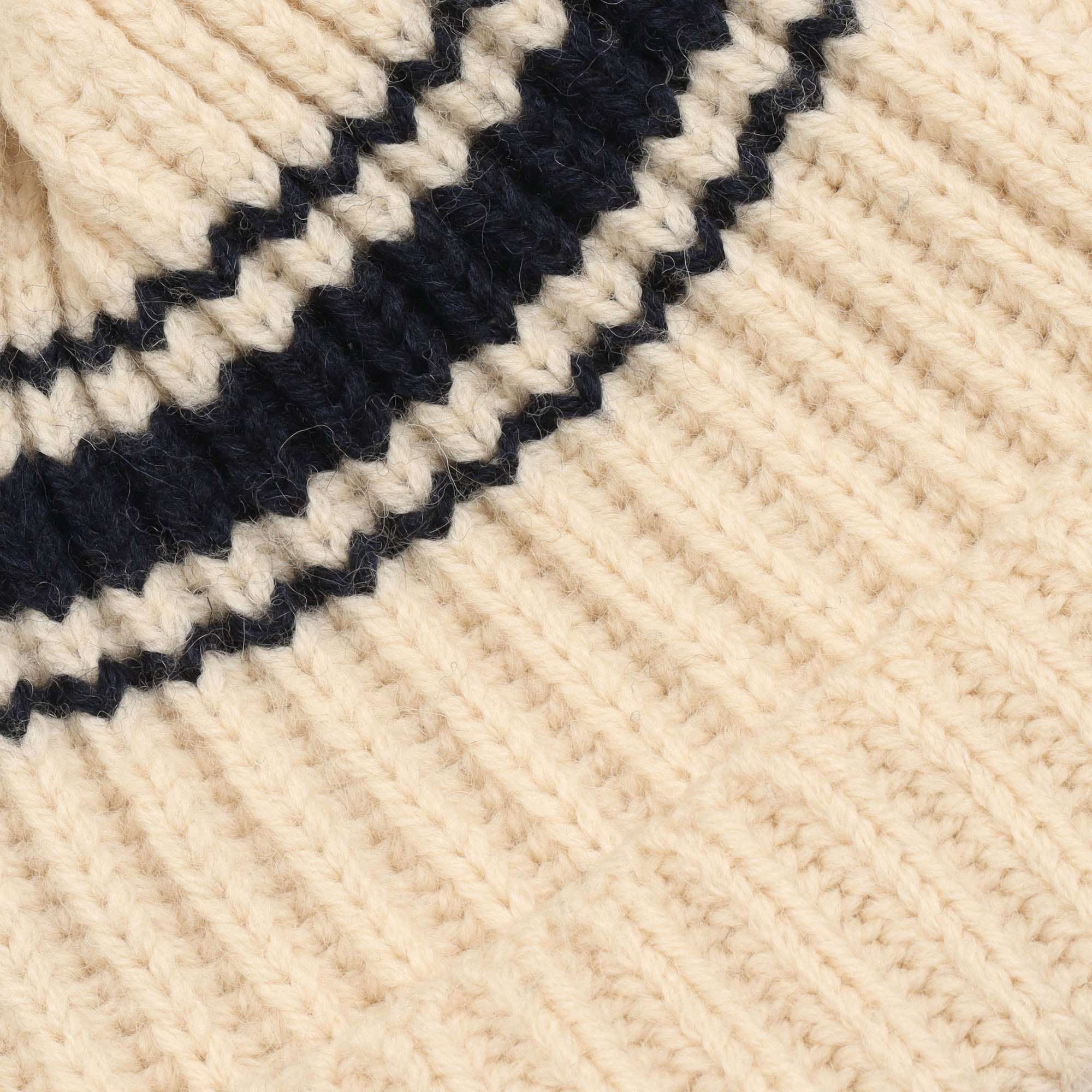 Ribbed Knit Wool Beanie