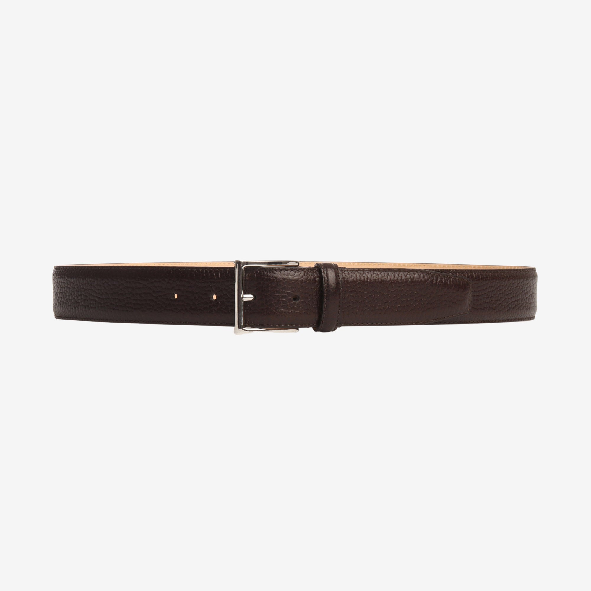 Grained Leather Belt