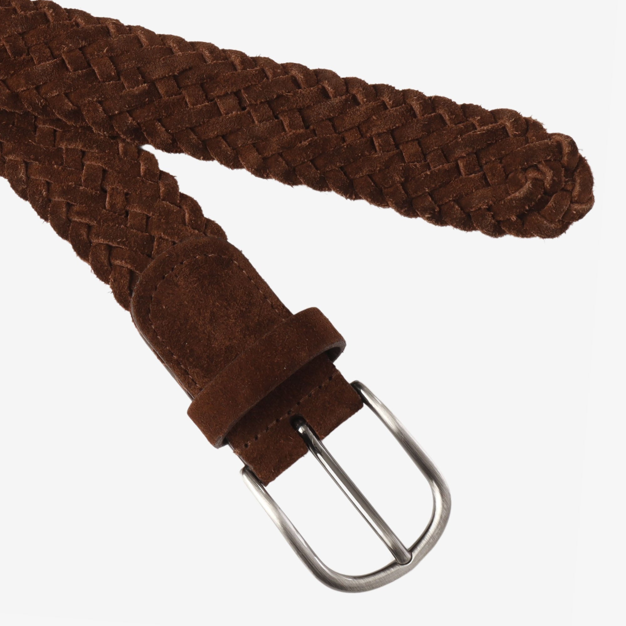 Pleated Suede Belt