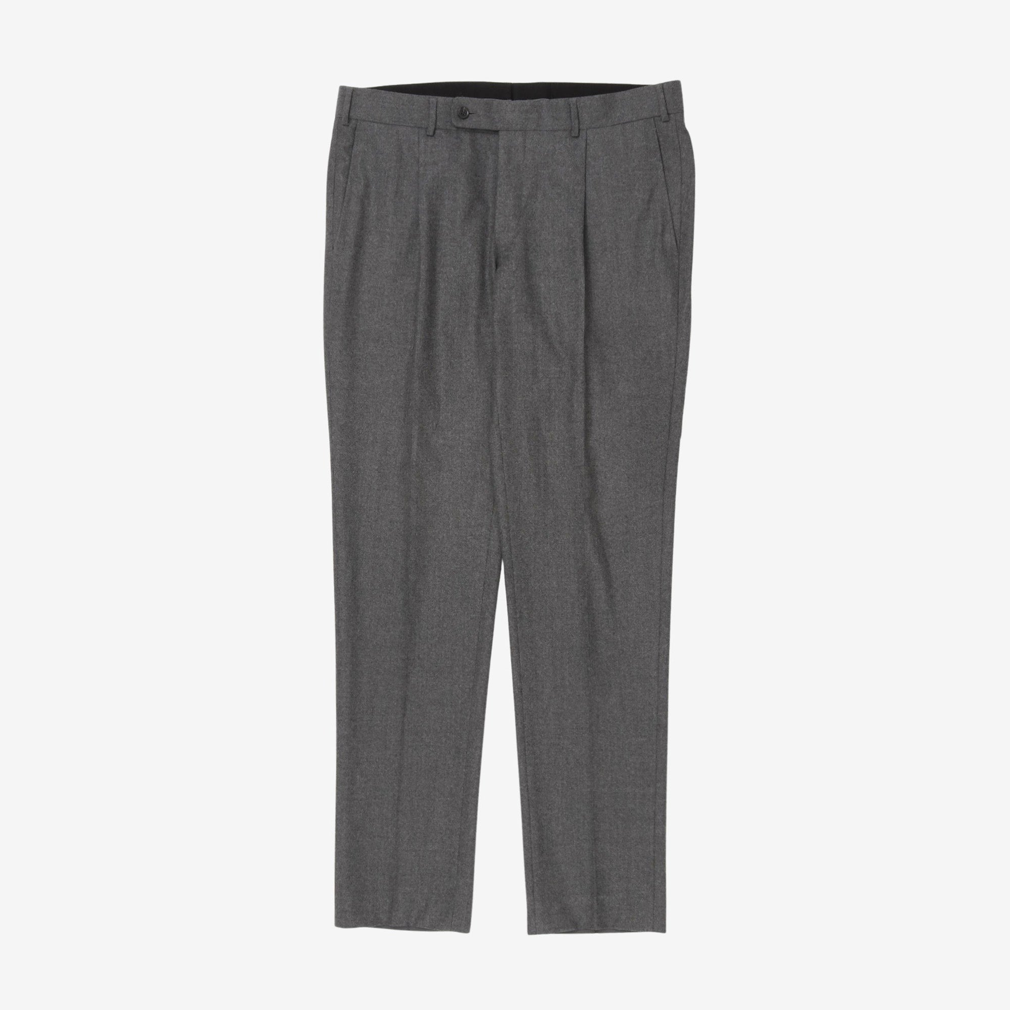 Wool Pleated Trouser