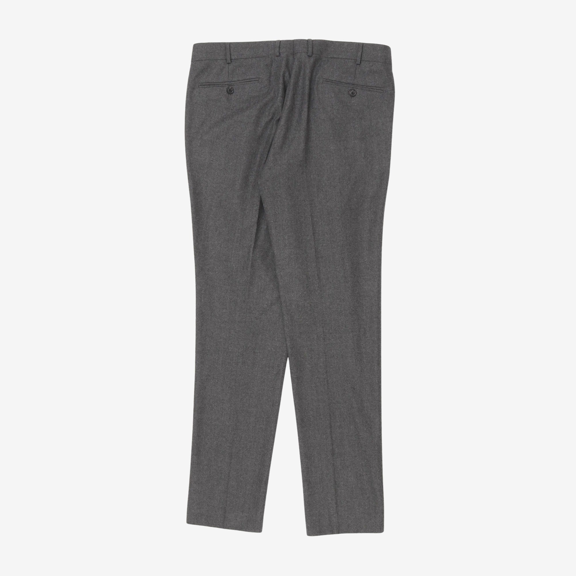 Wool Pleated Trouser