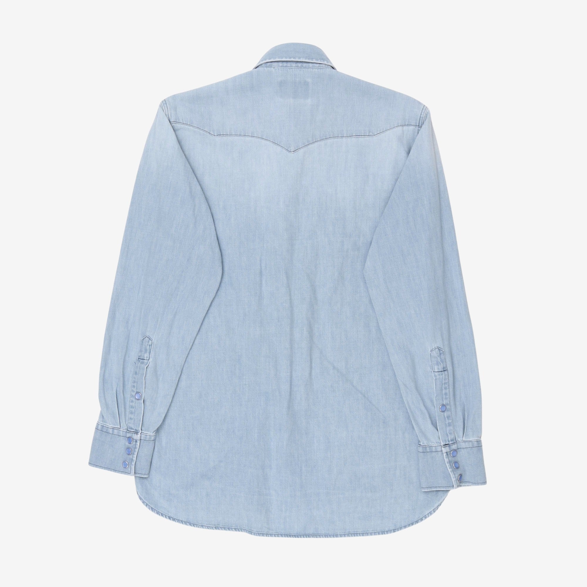 Denim Pearl Snap Western Shirt