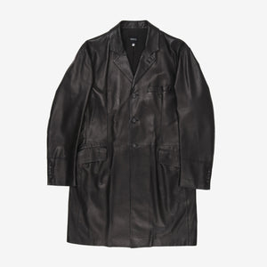 Versus Leather Overcoat