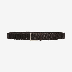 Pleated Leather Belt